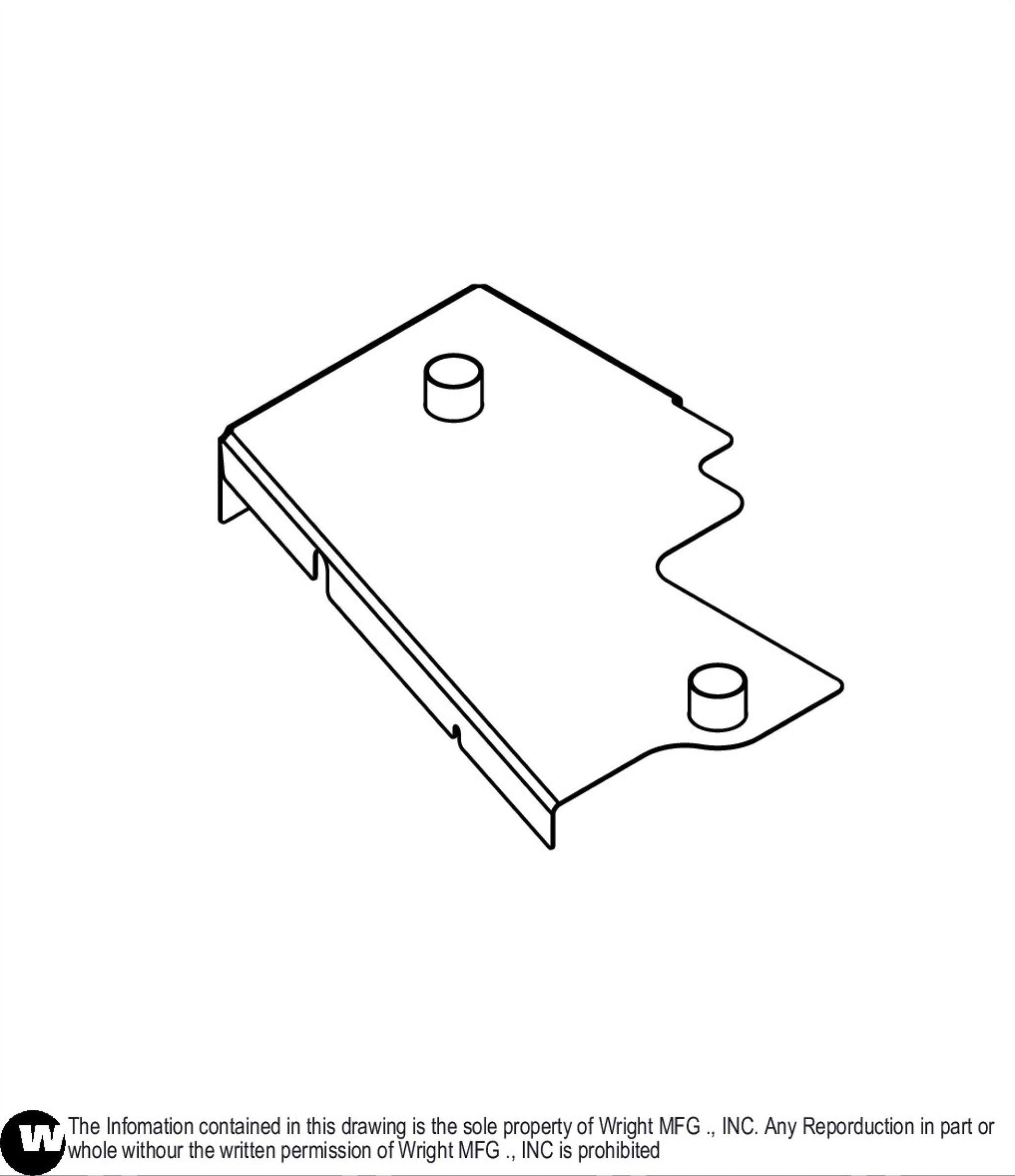 Right 61"WST Deck Cover 93450038.