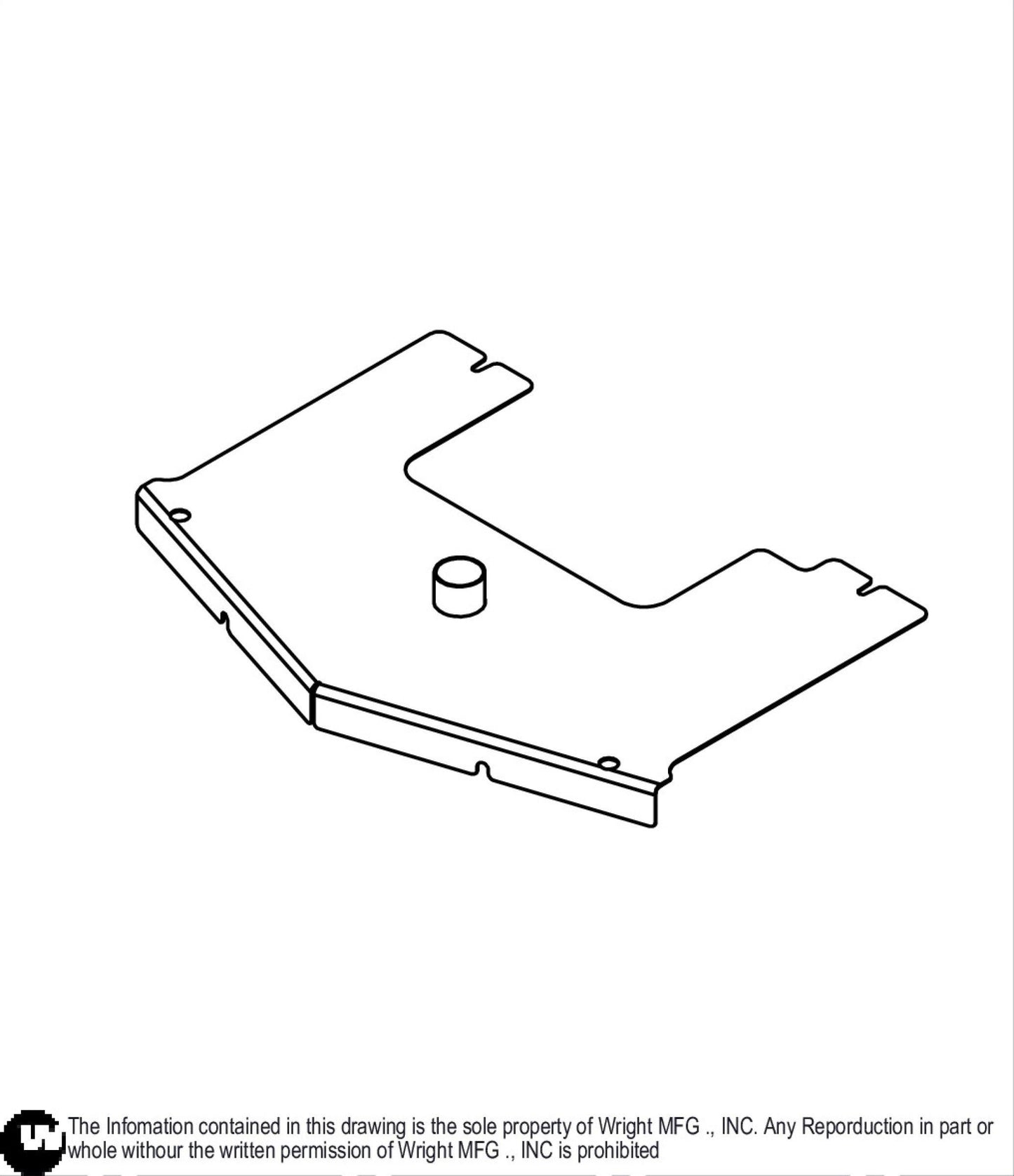61" WSTX Center Deck Cover 93450041.