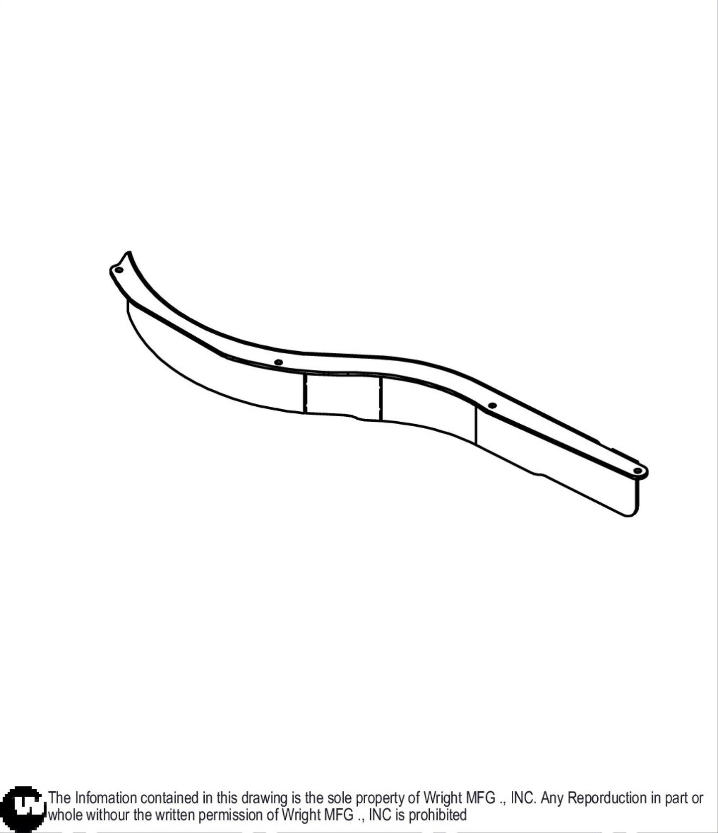 Front Discharge Baffle Trim Weldment 93450044.