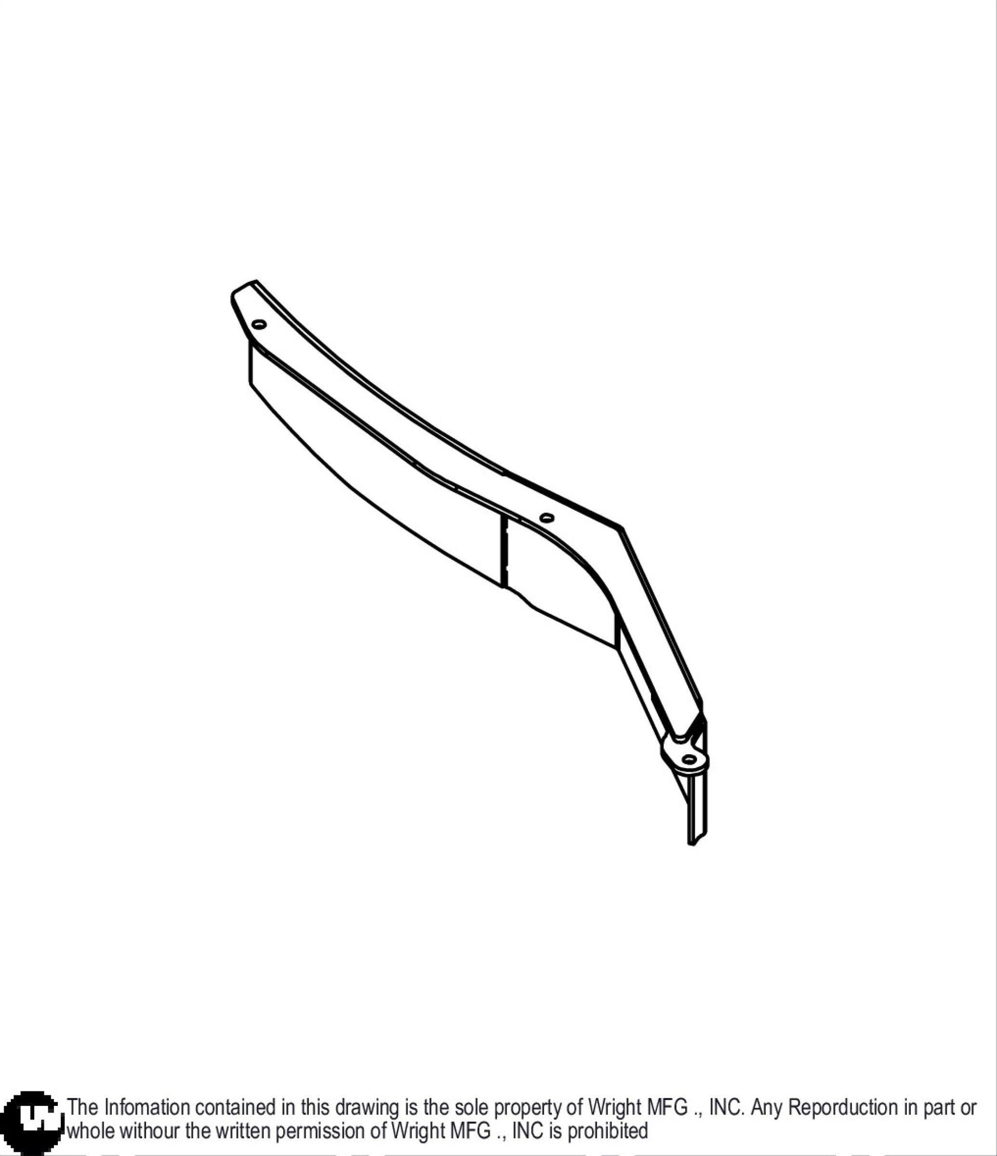 Front Discharge Baffle Discharge Weldment 93450045.