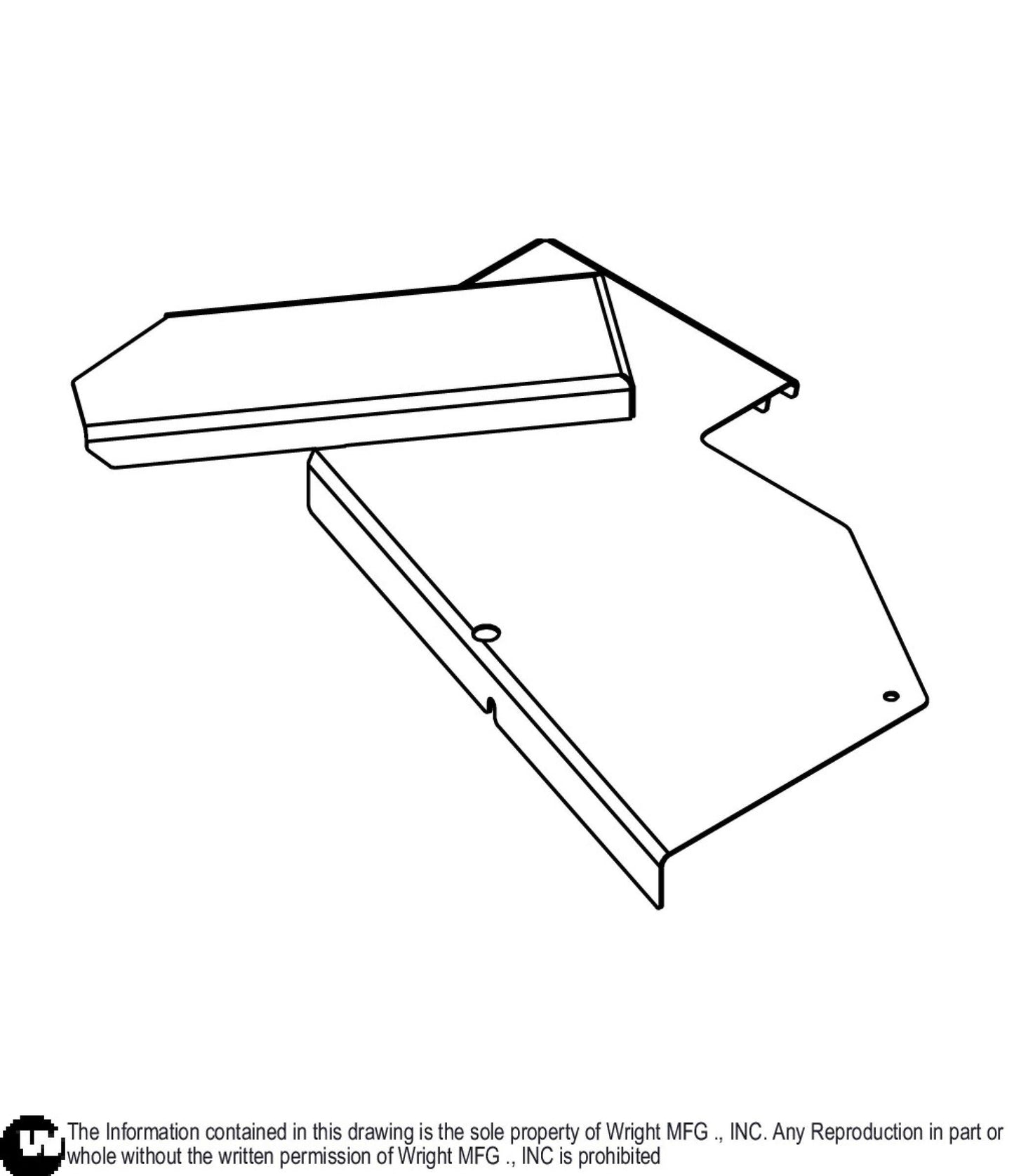 Right 61 Grass Collection Deck Cover Weldment 93450056.