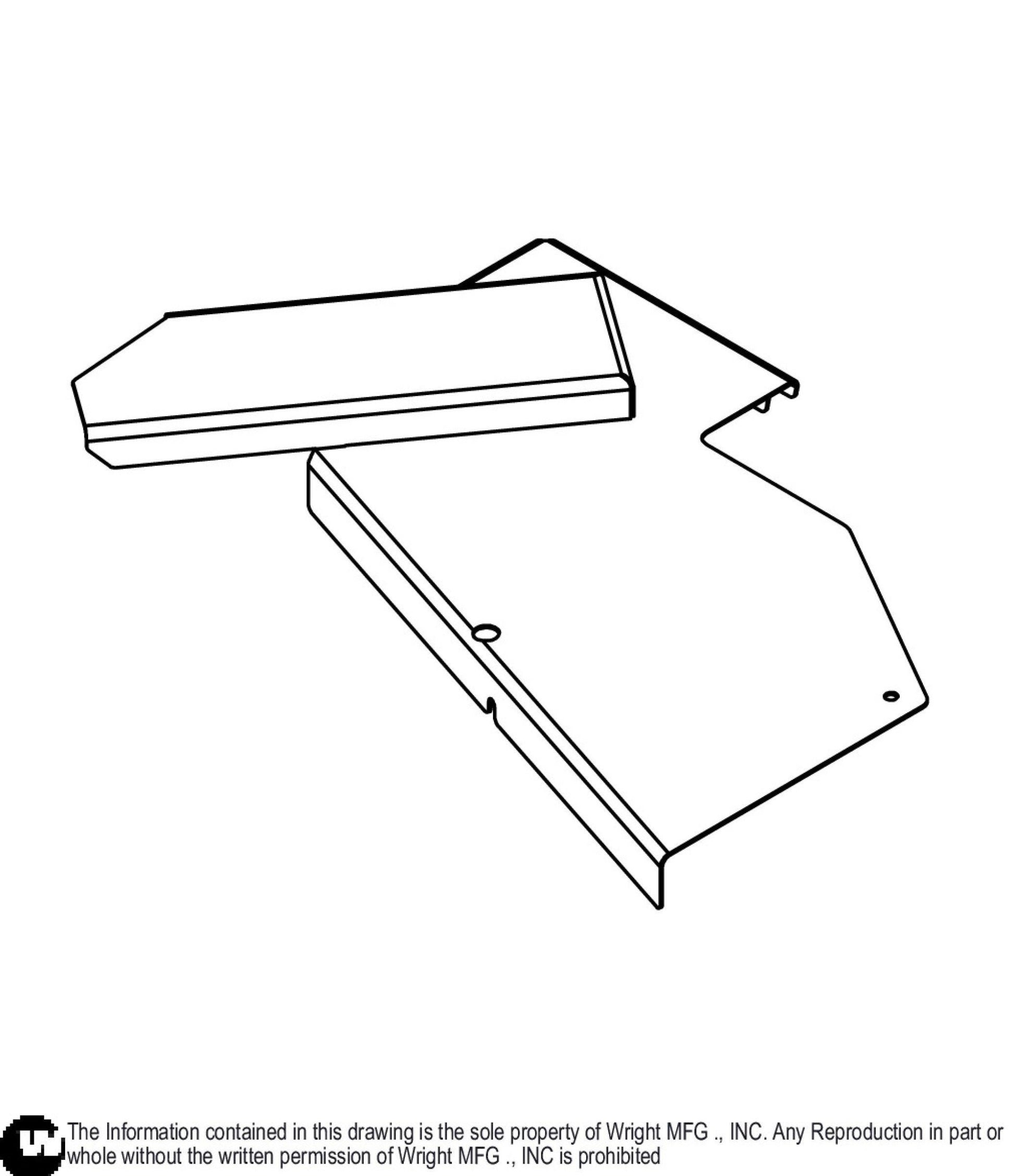 Right 61 Grass Collection Deck Cover Weldment 93450056.