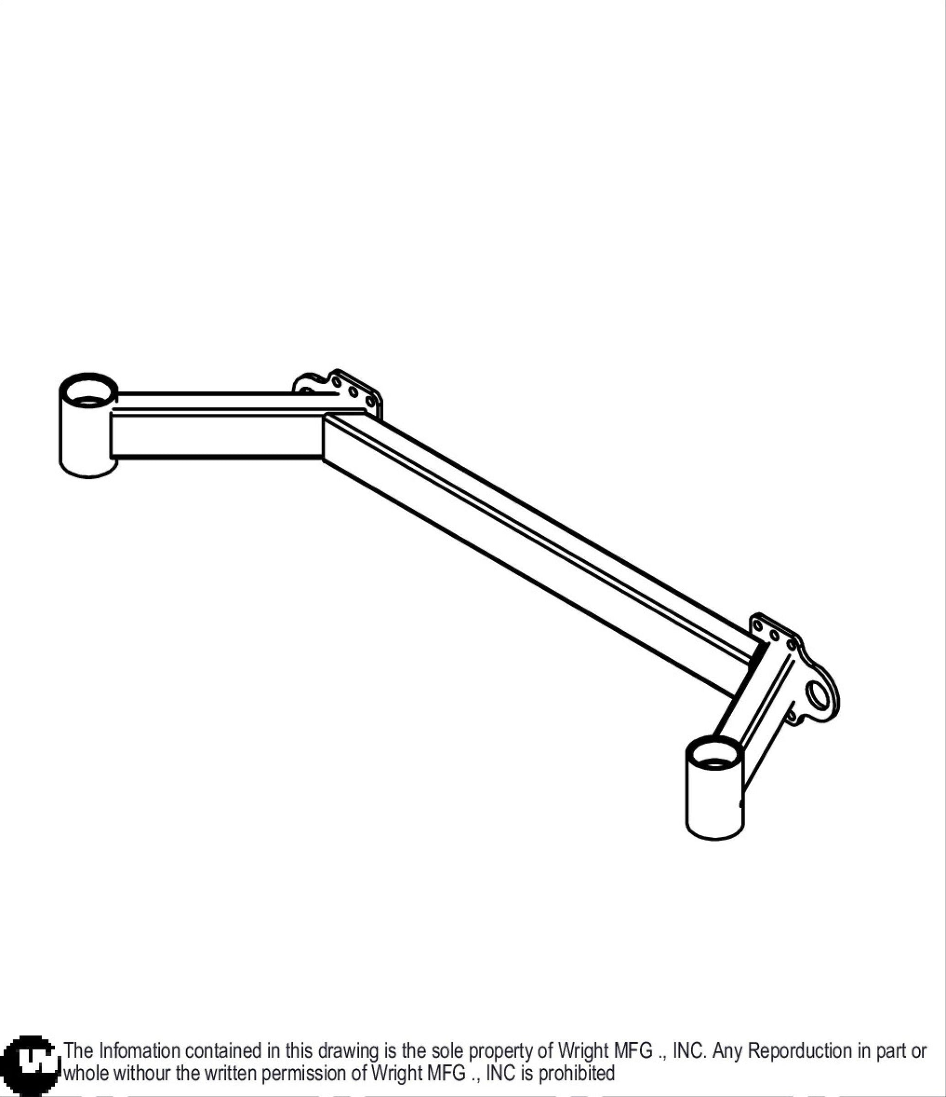 61 WZK Caster Frame Weldment 93450068.