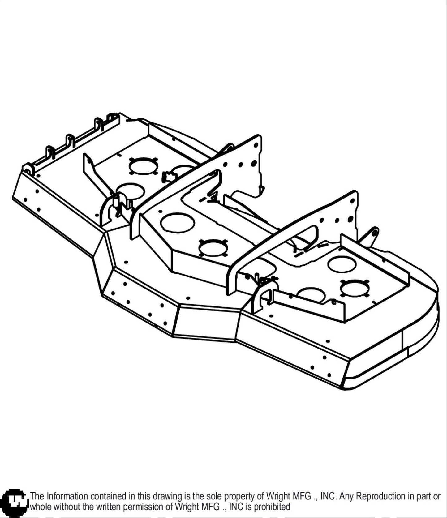 61 WSPX2/WSTX2 Cutter Deck Weldment 93450072.