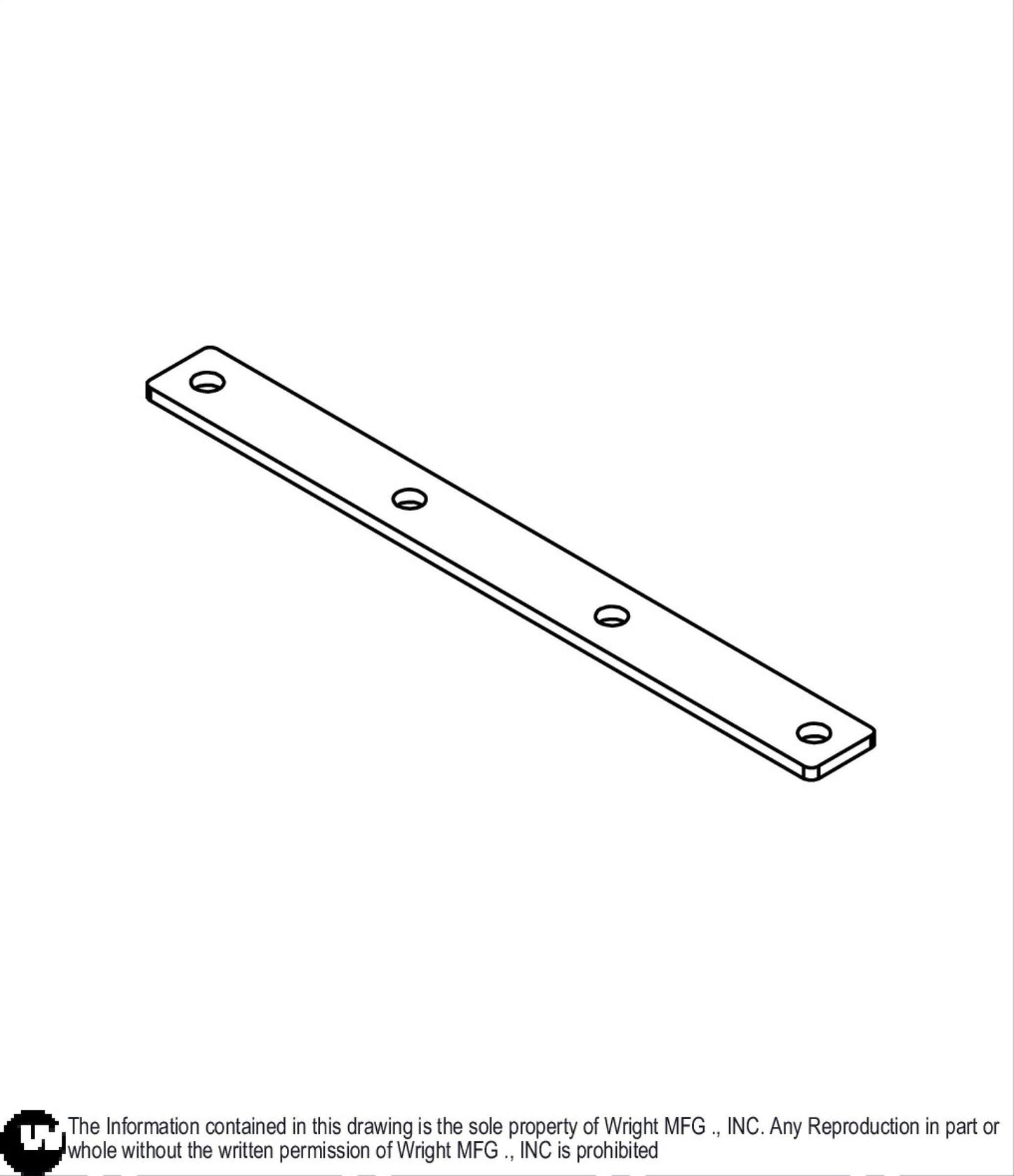 Cap Strip For 61 Rubber Deflector 93450074.