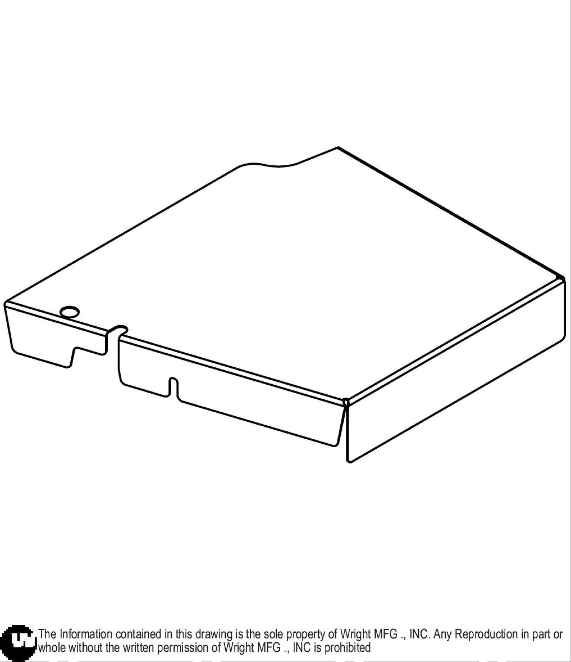 Left 61 WSTX2 Deck Cover 93450076.