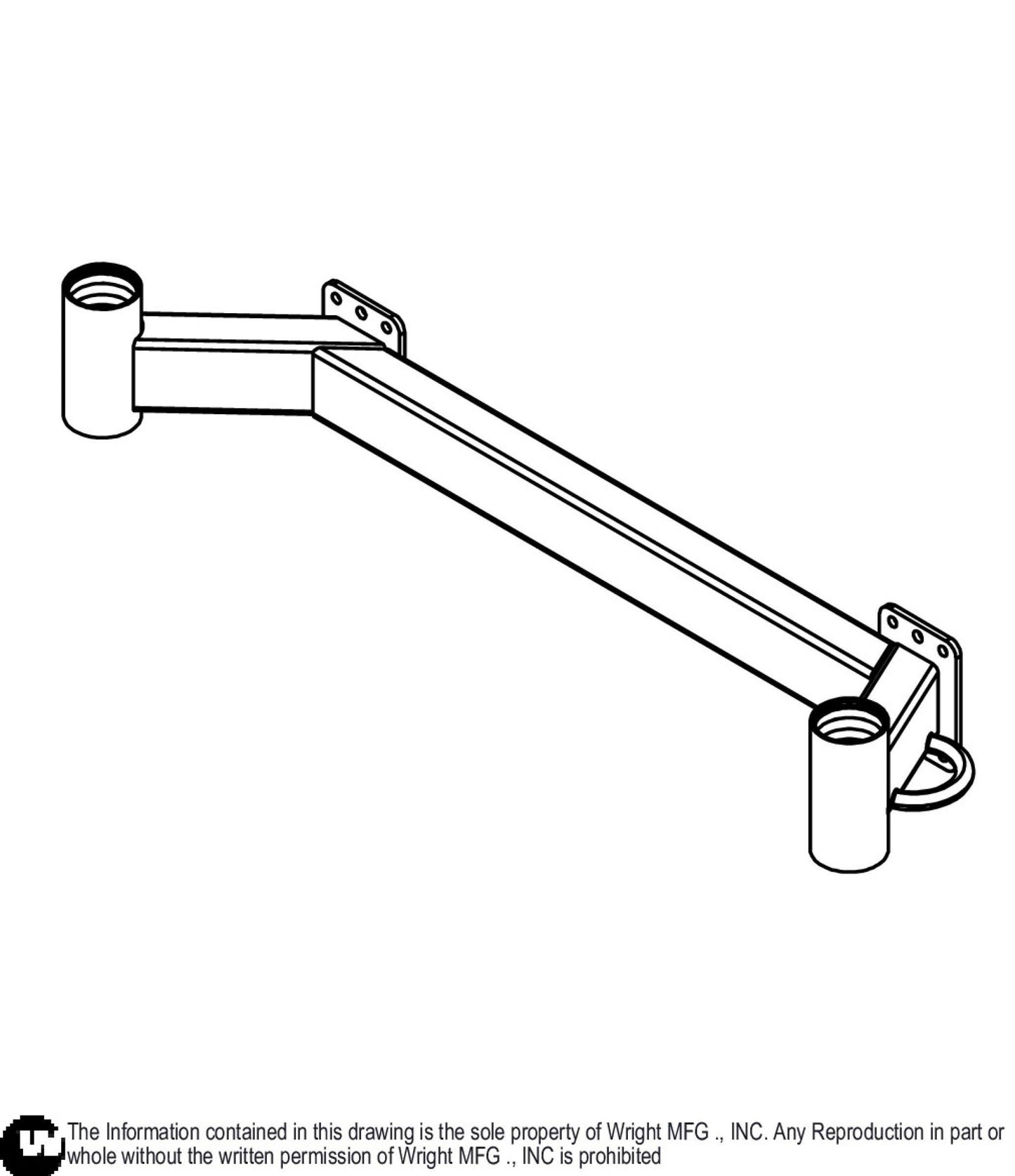 61 WSLG Caster Frame Weldment 93450086.