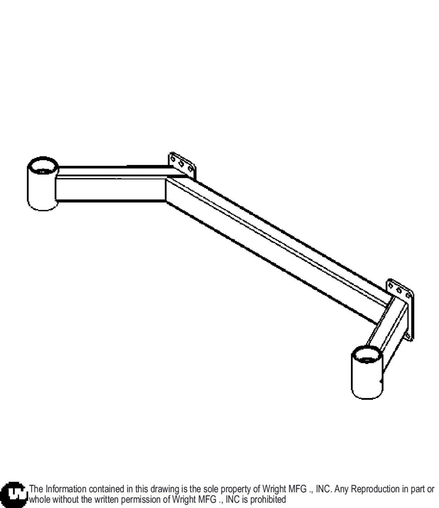 61 WSZK3 Caster Frame Weldment 93450088.