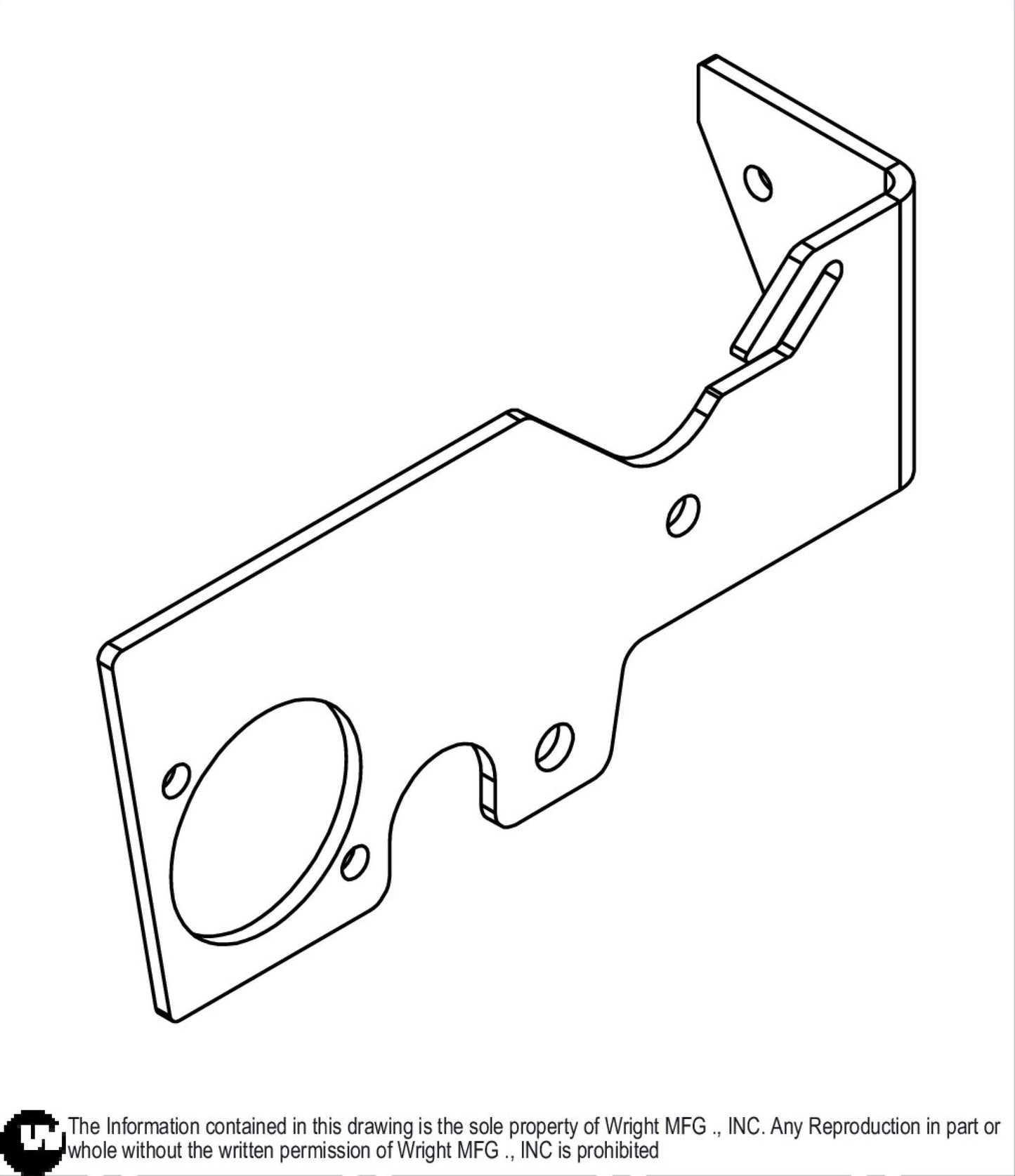 RH WSE Deck Lift Axle Support 93460010.