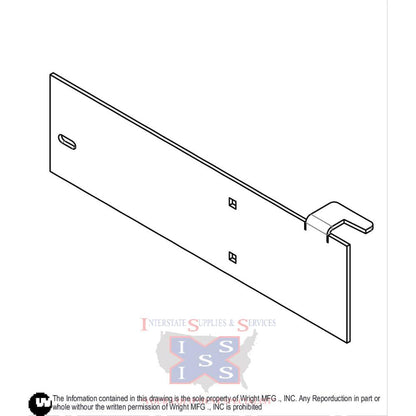 Wright 5" Mulch Block Off Plate 93460031.