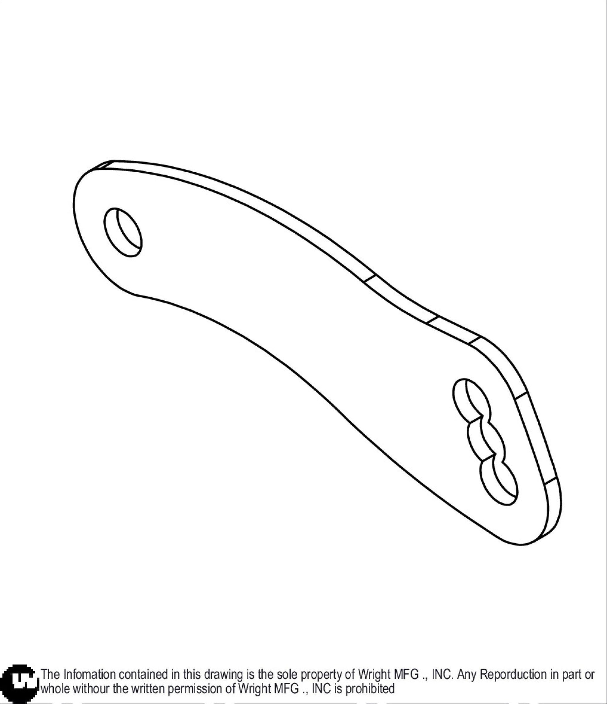 Front WSES Deck Hanger Link 93460053.