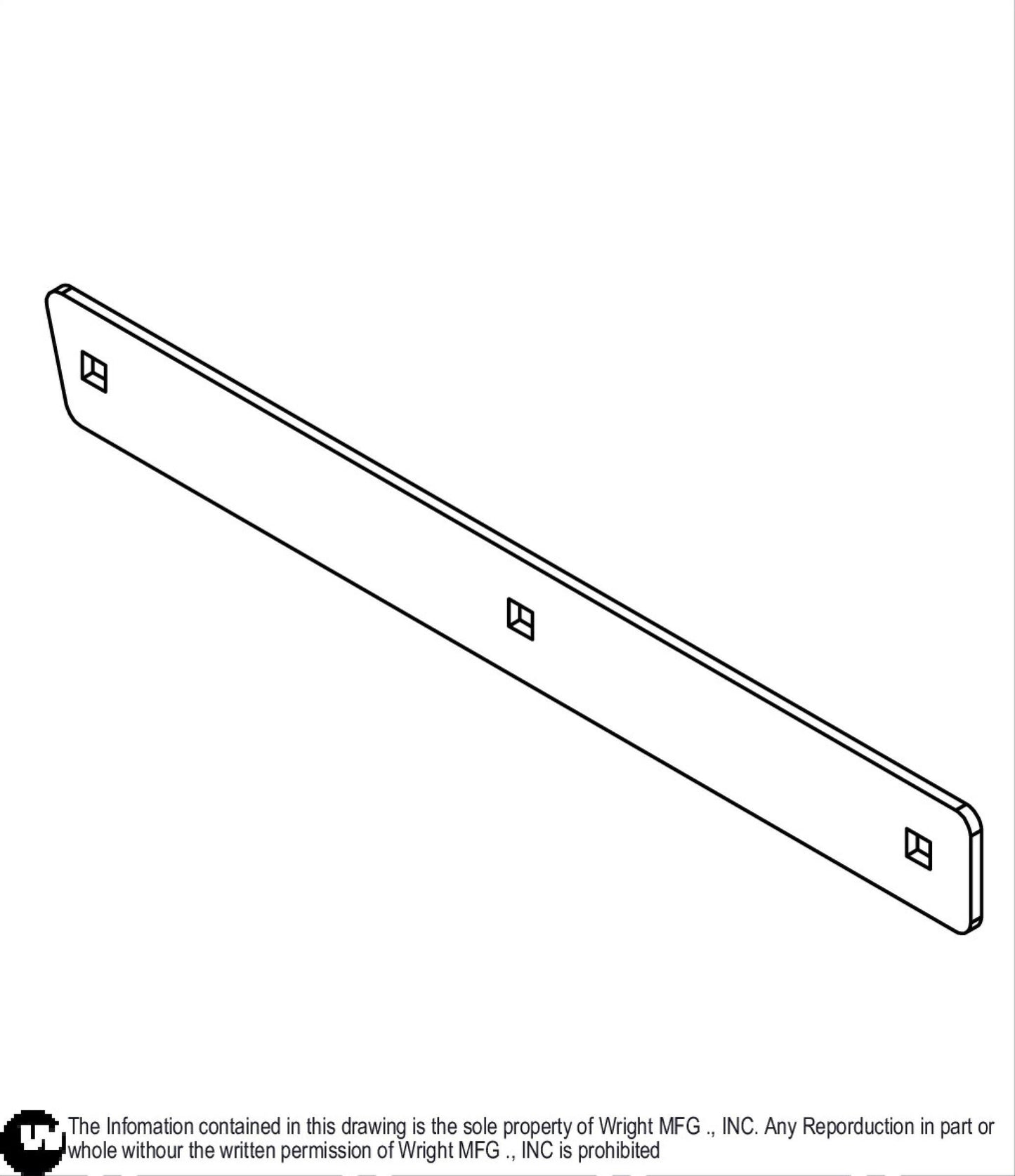 Flexible Chute Deflector Clamp Plate 93460061.