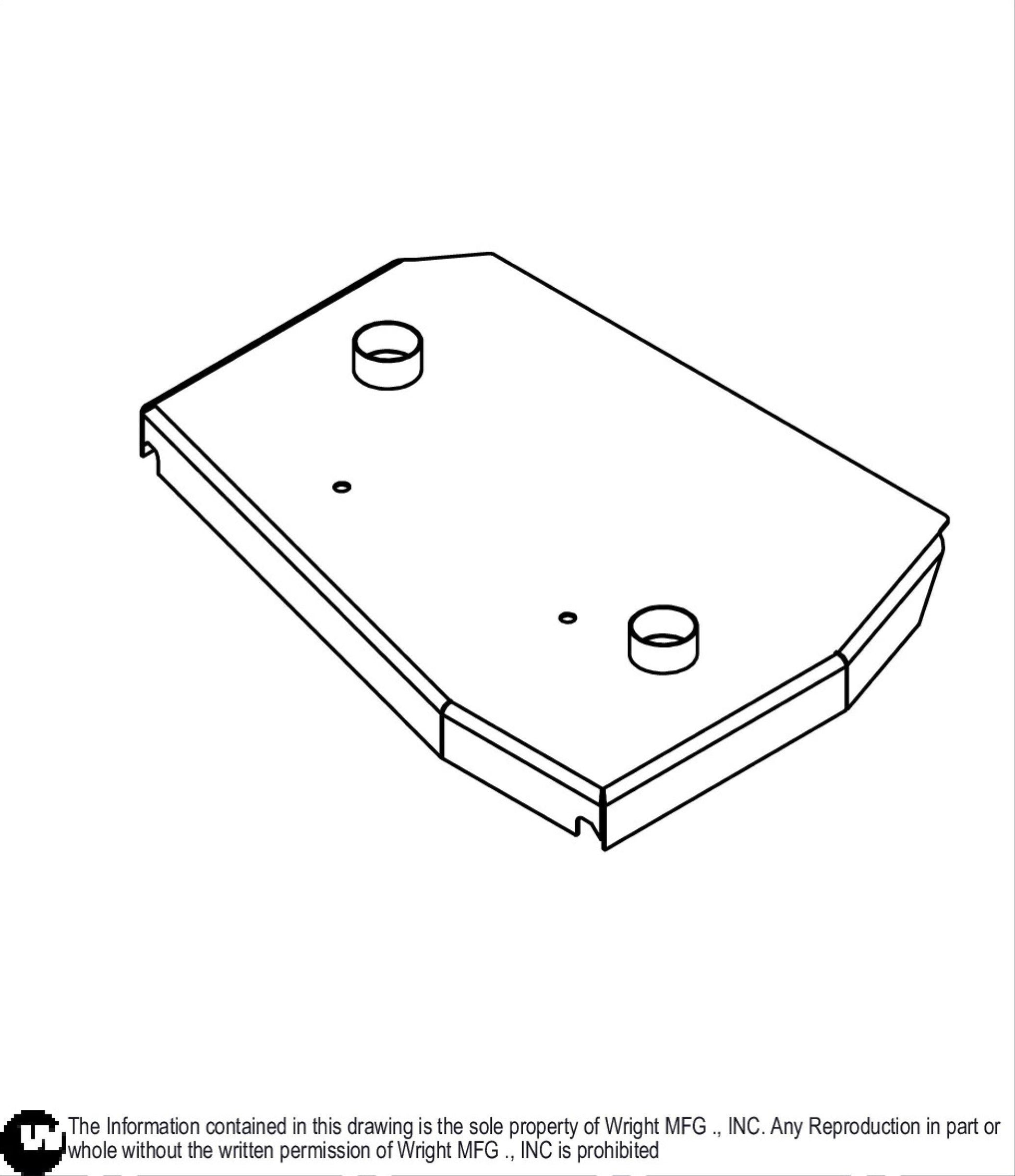 32" WV Deck Cover Weldment 93460065.