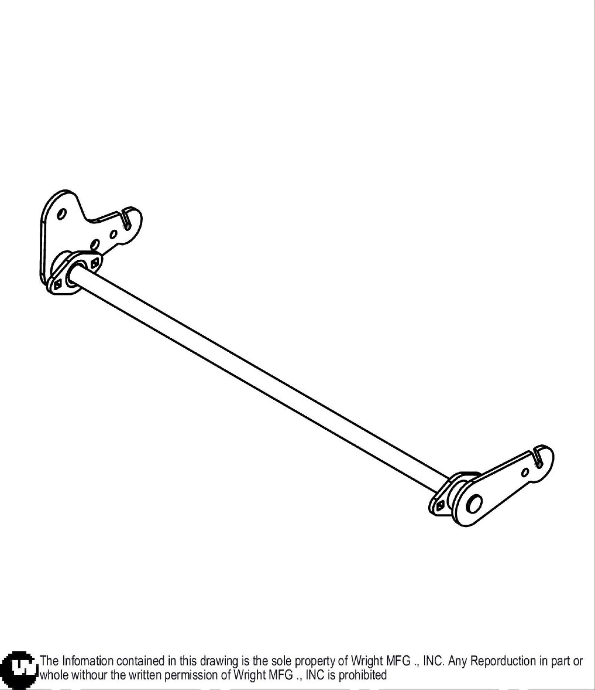 WZ Deck Lift Axle Weldment 93460087.