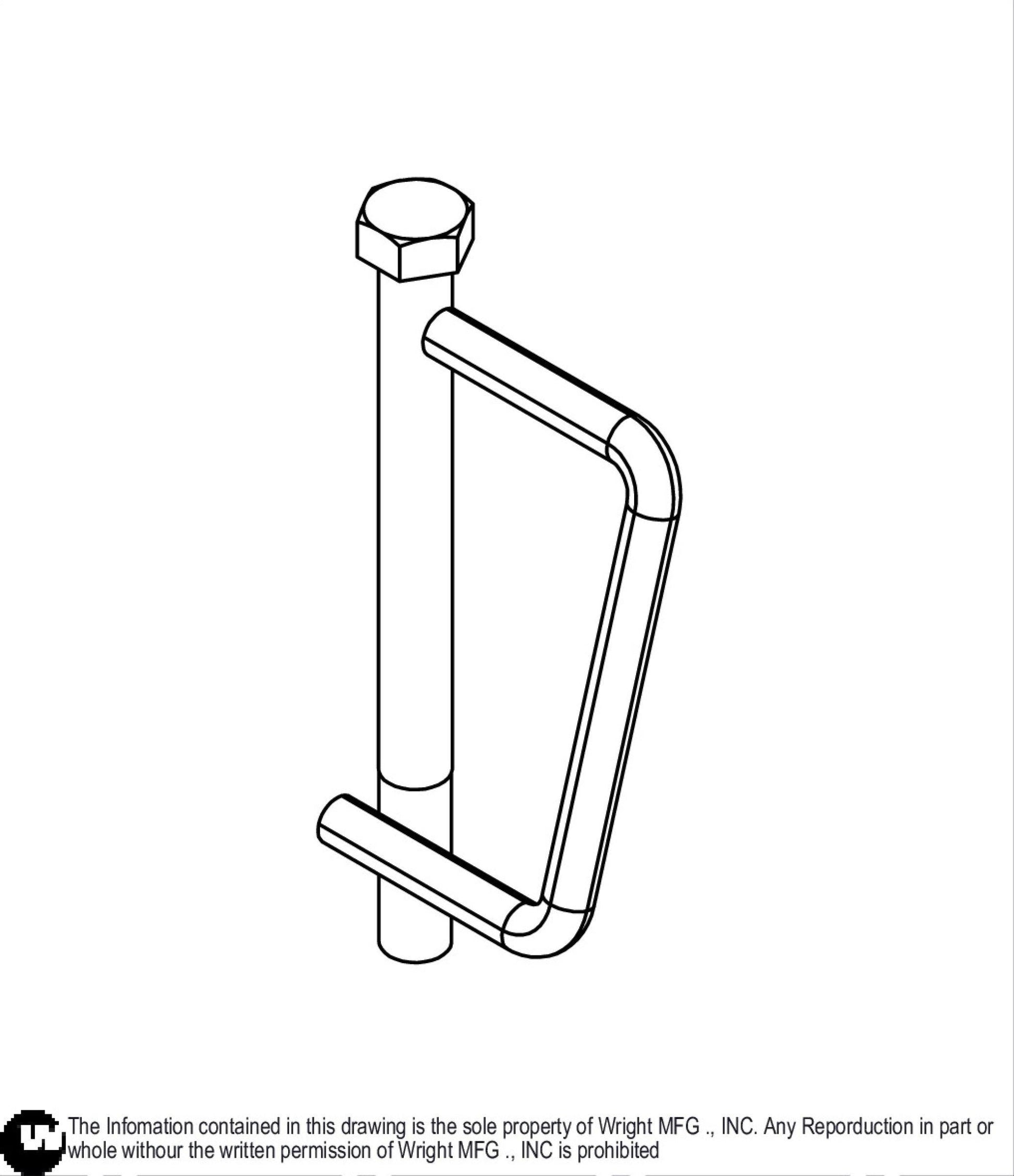 WZ Deck Belt Guide Weldment 93460100.