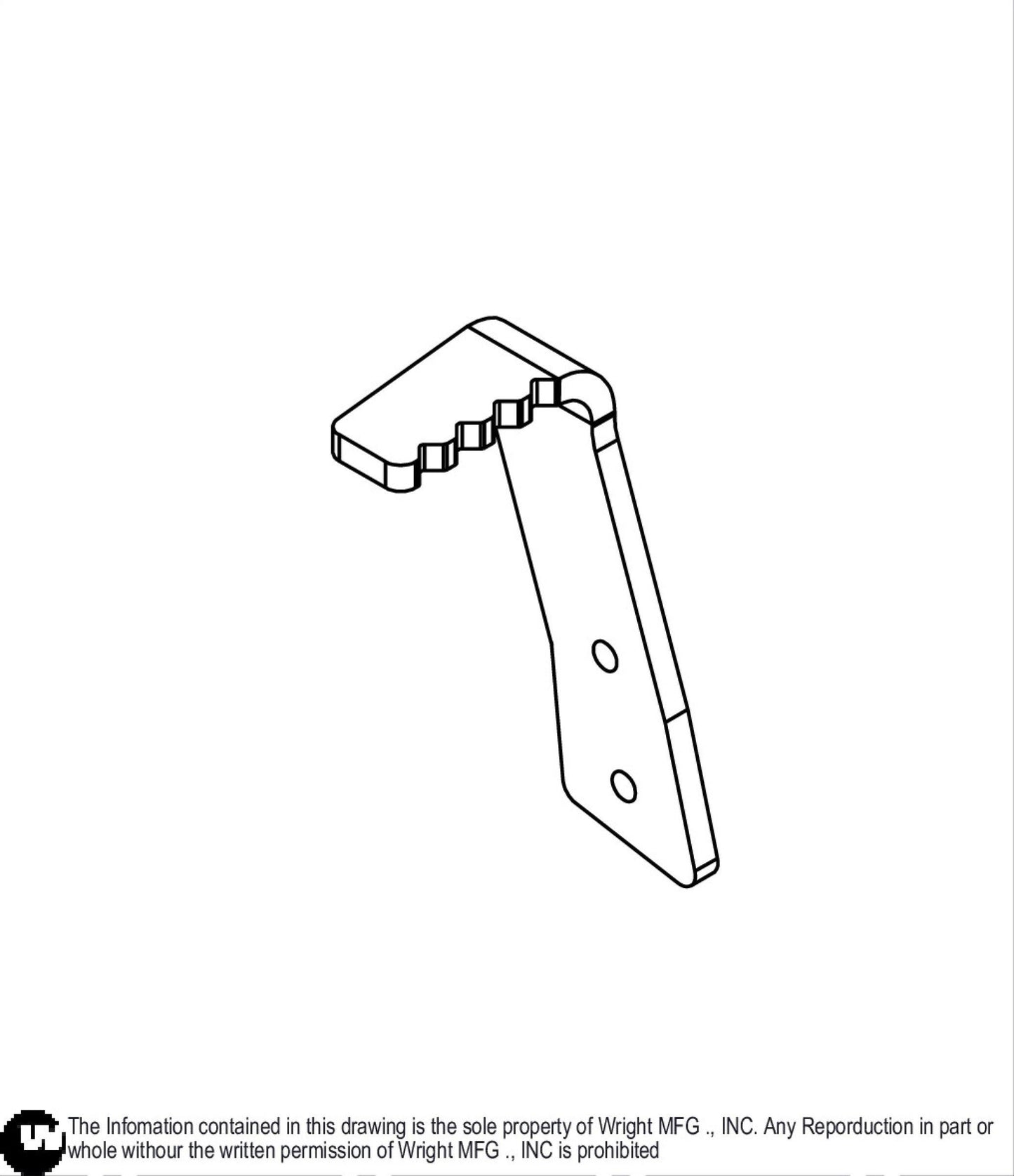 WZ Deck Lift Foot Lever Extension 93460102.