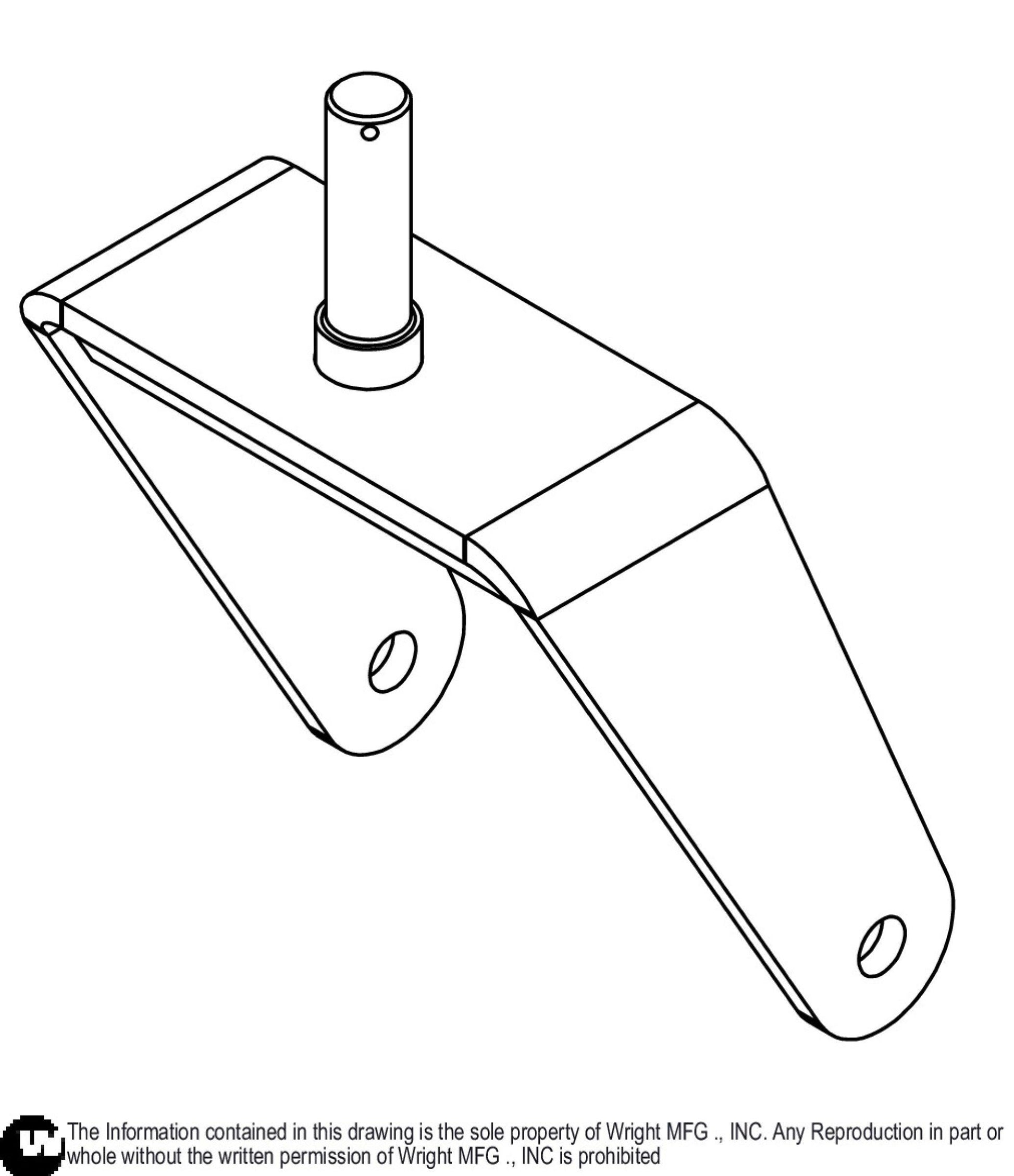 WZK Caster Yoke Weldment 93460107.