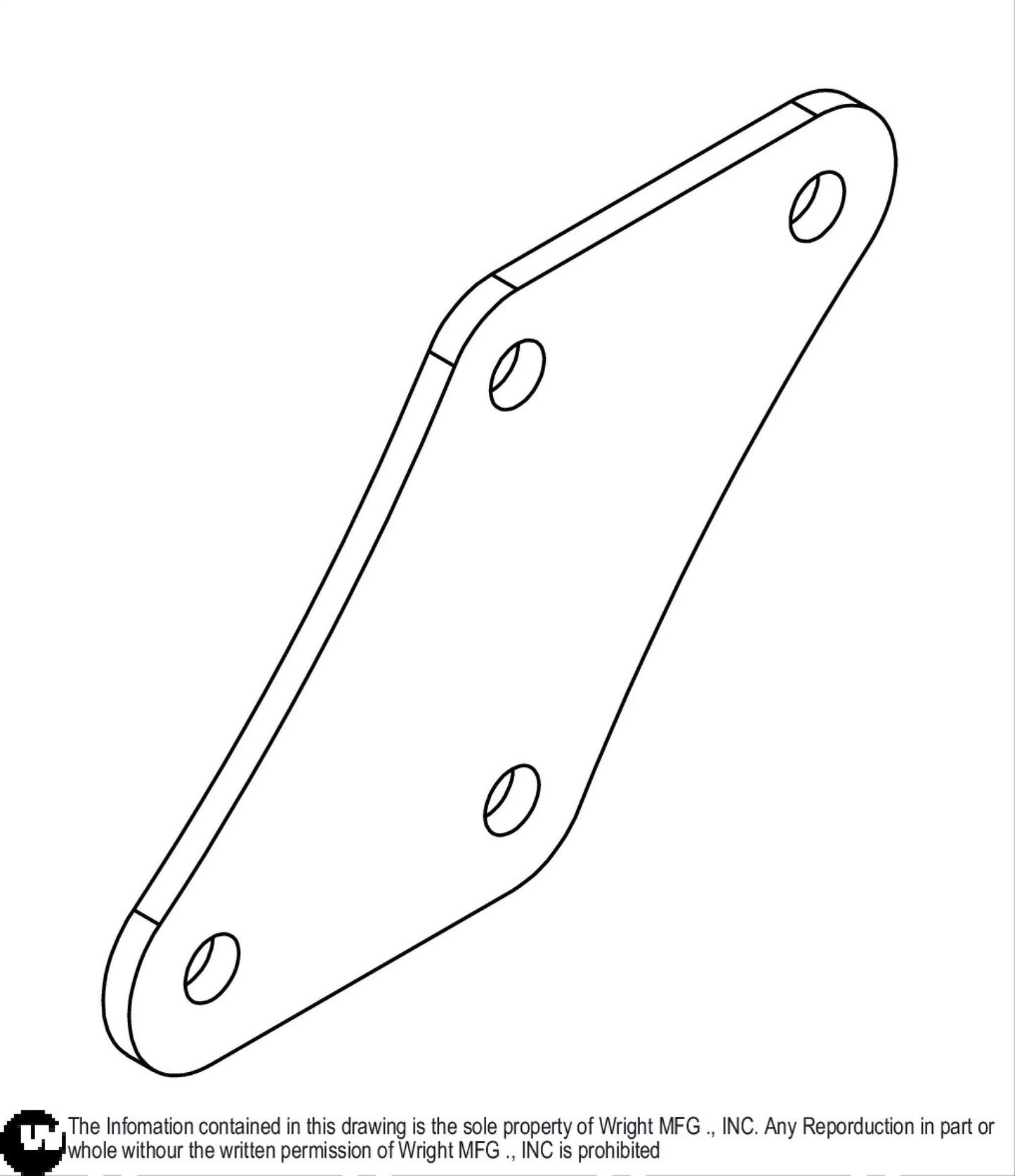 48-52 WSES Deck Hip Reinforcement Plate 93460115.