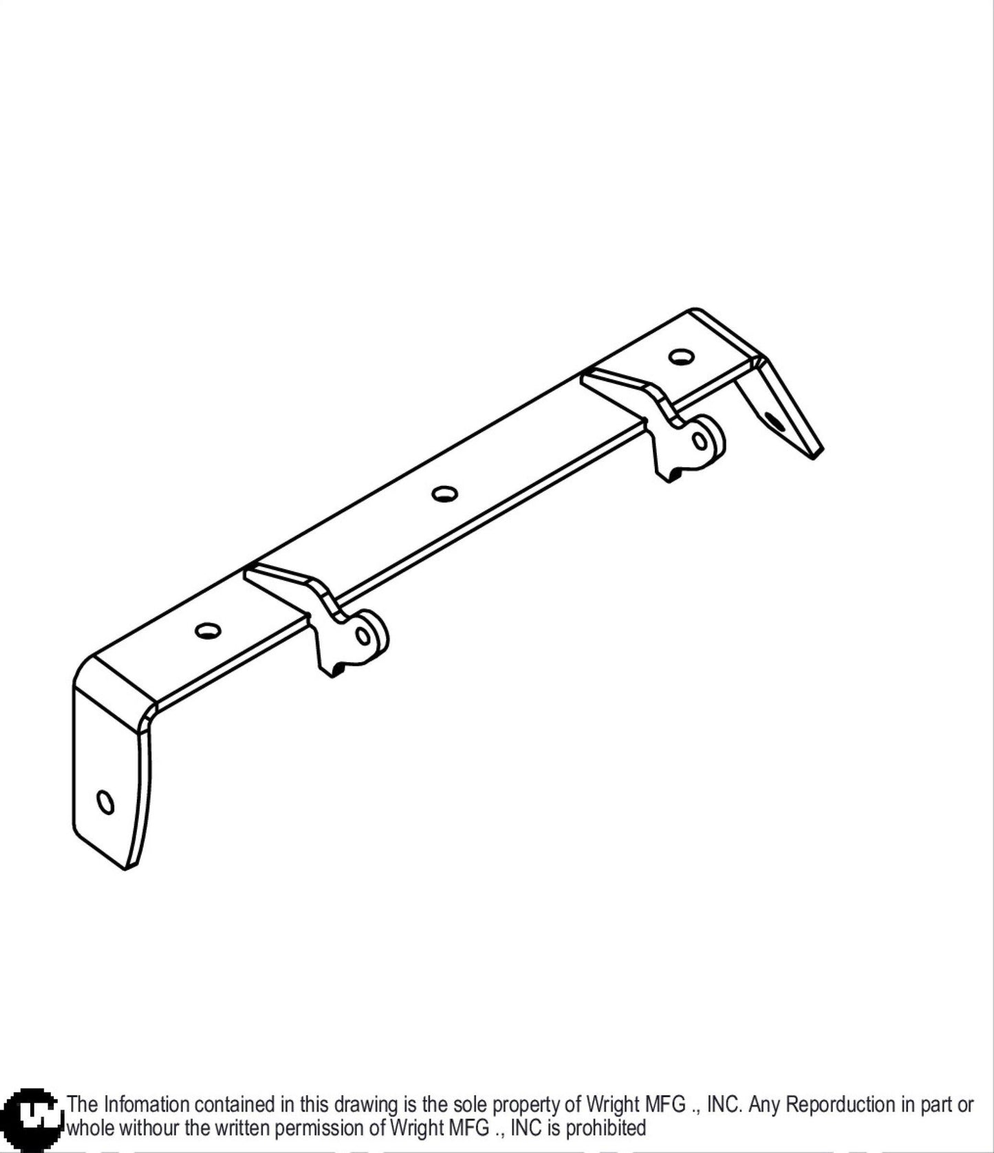 Flexible Chute Deflector Bracket Weldment 93460130.