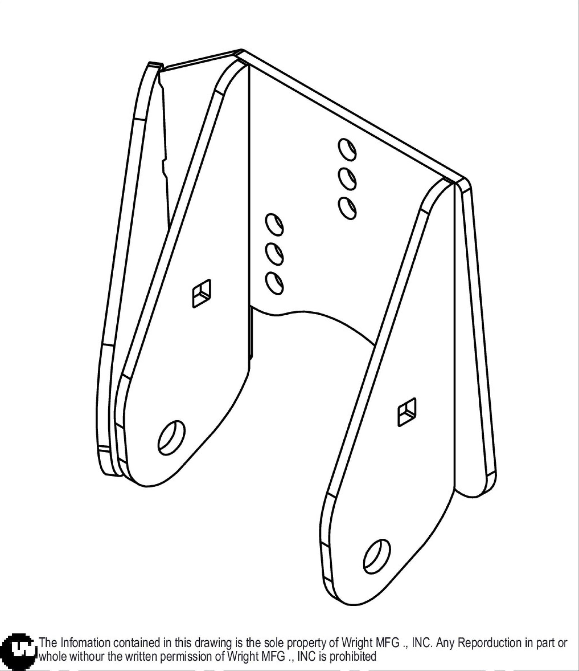 Deck Front Anti Scalp Roller Discharge Guard 93460136.
