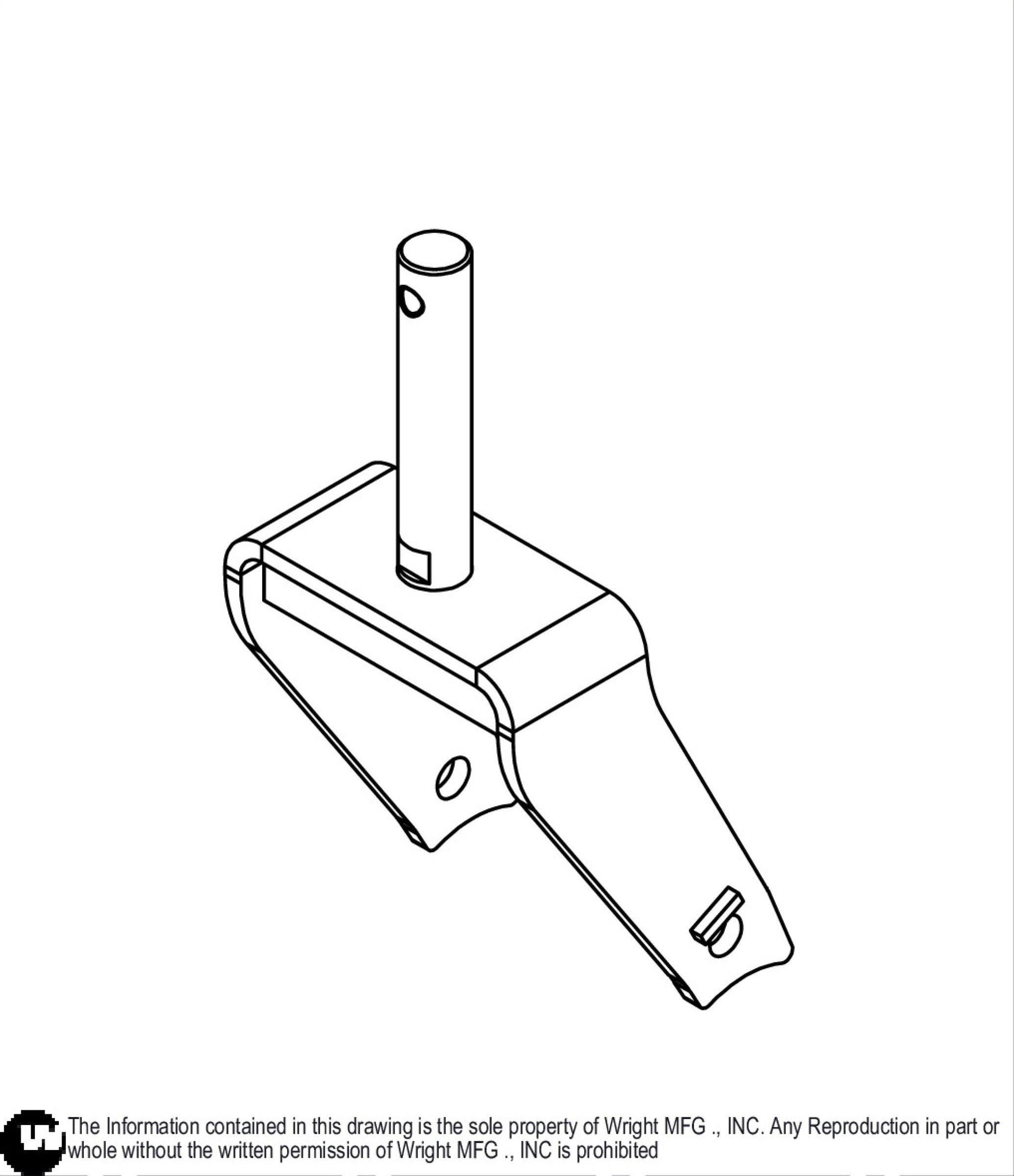 WSTII For 13" Wheel Caster Yoke Weldment 93460140.