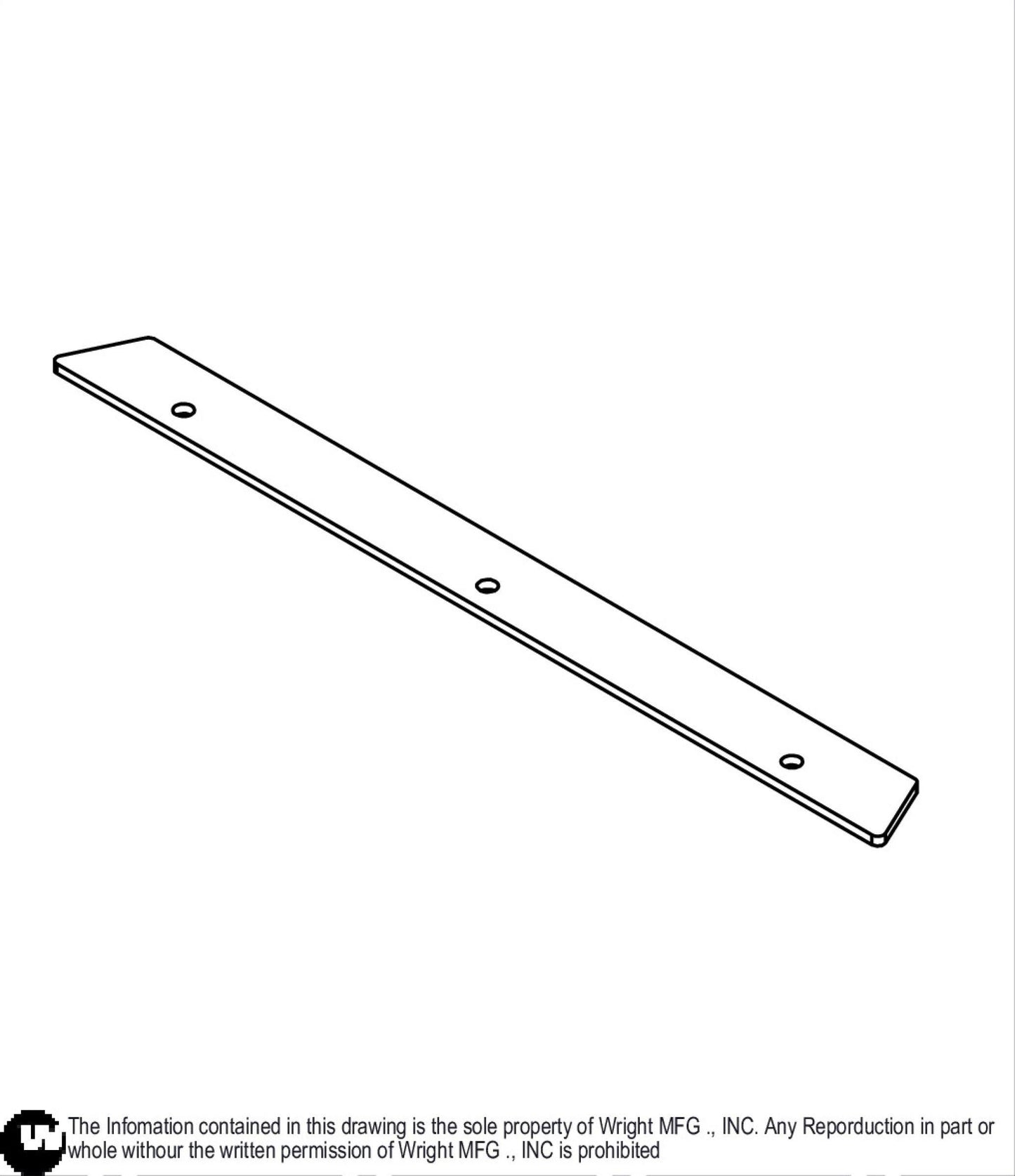 48-61 WSTX Striping Middle Plate 93460141.