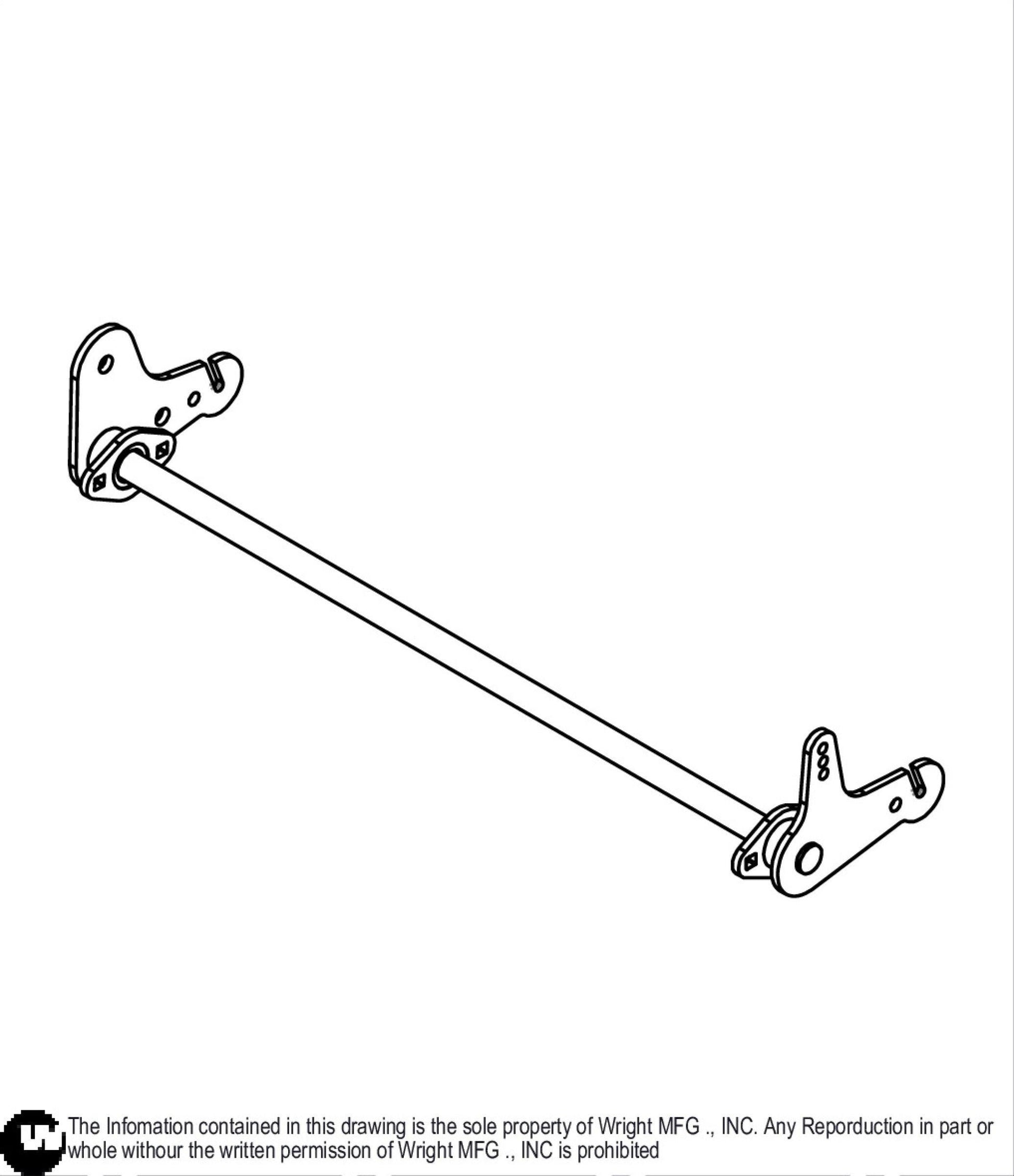 WZ Rear Deck Lift Axle 93460148.