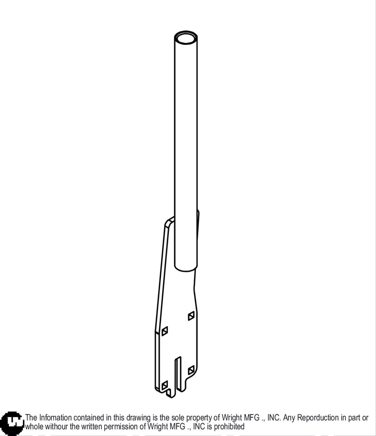 WSTN Deck Lift Handle Weldment 93460153.