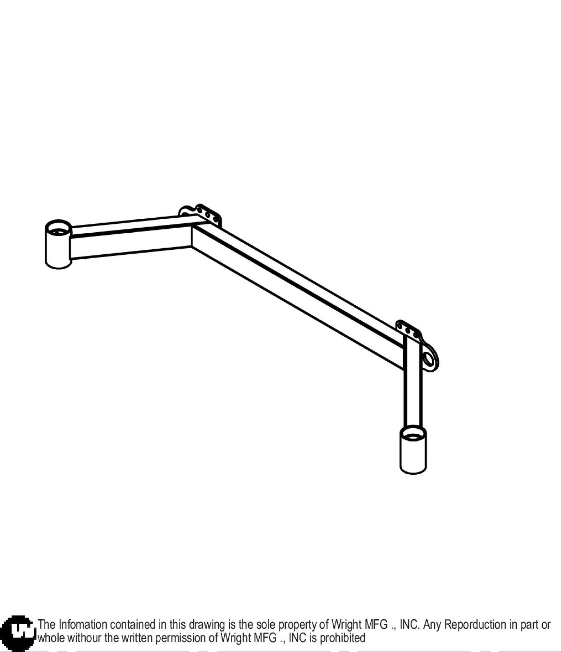 72 WSZK Caster Frame Weldment 93460172.