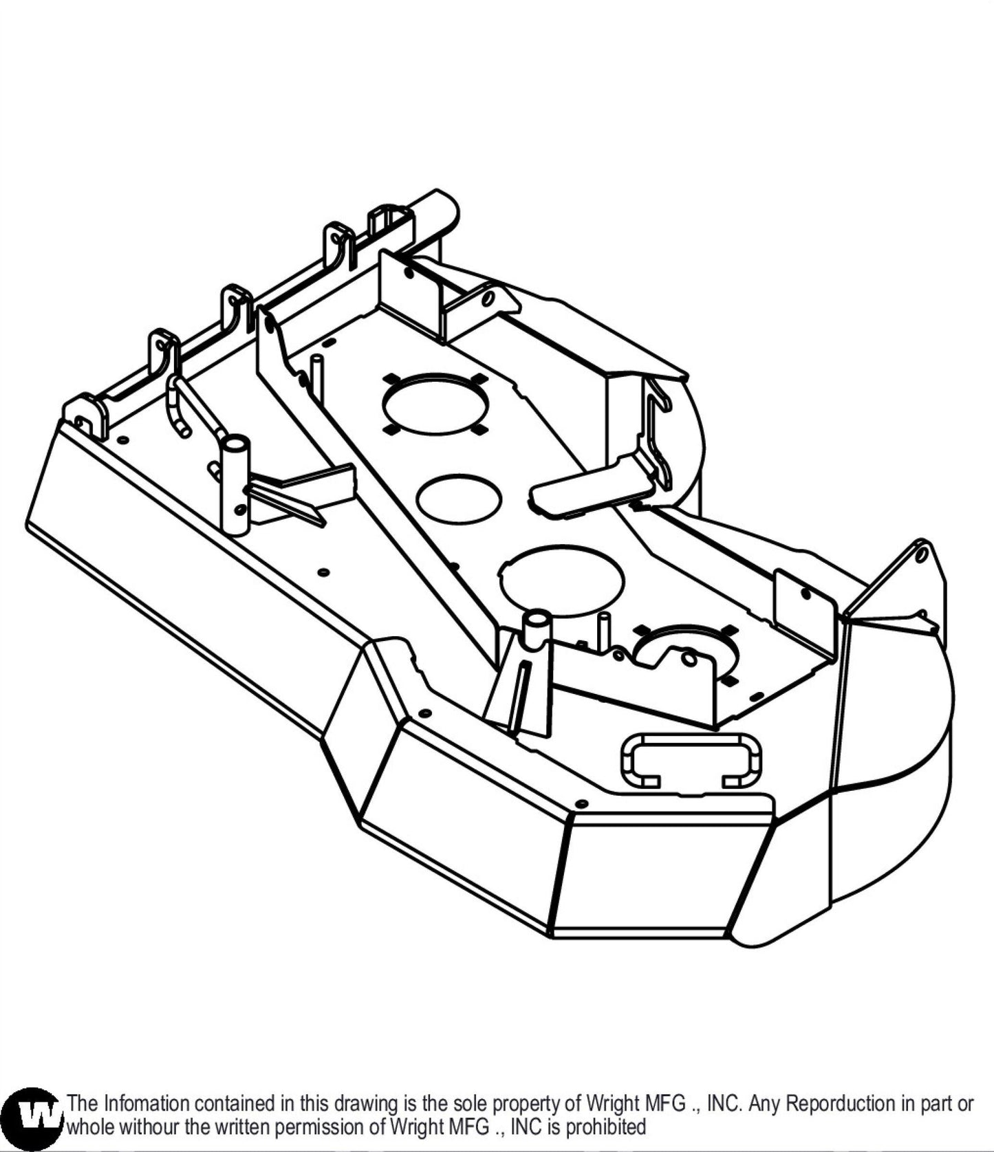 Aero 36 WV2 Cutter Deck Weldment 93460178.