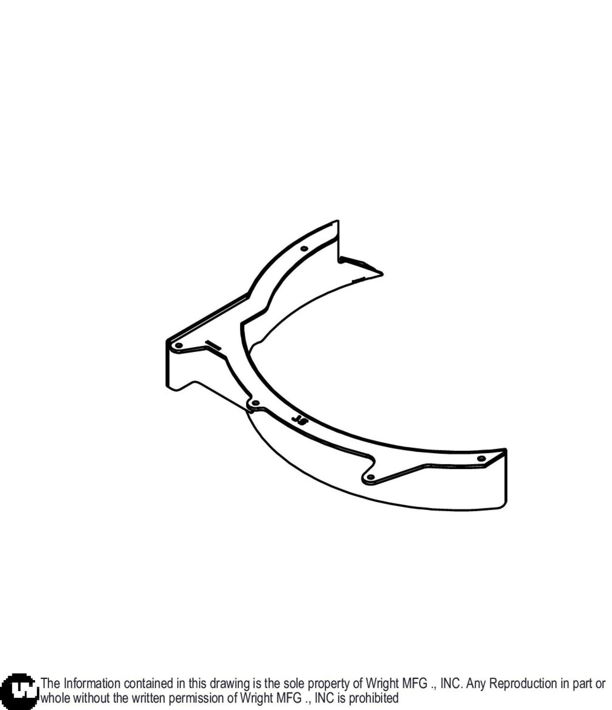 Aero-Core 72 Discharge MK Baffle Weldment 93460185.