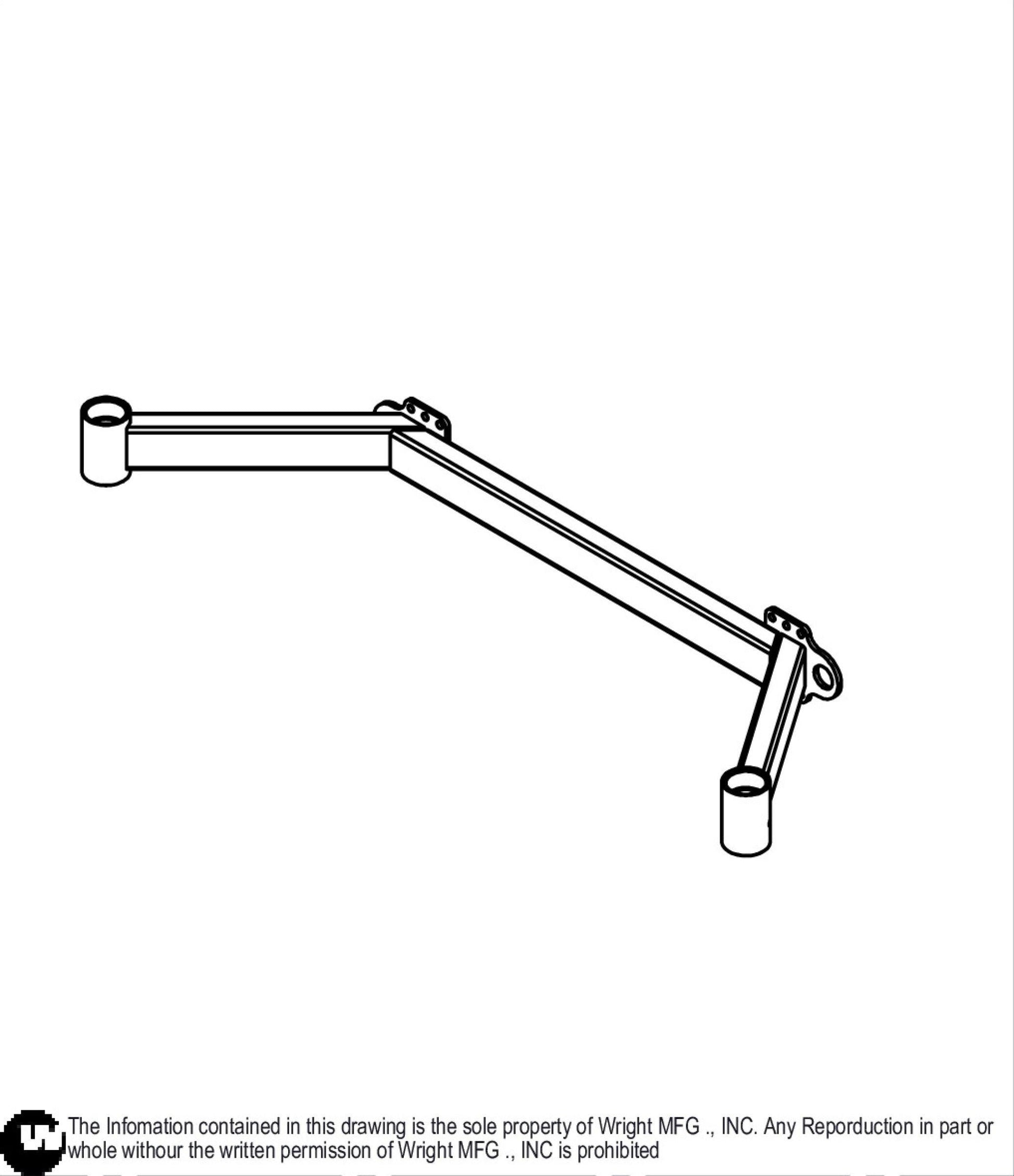 72 WSZK Caster Frame Weldment 93460192.