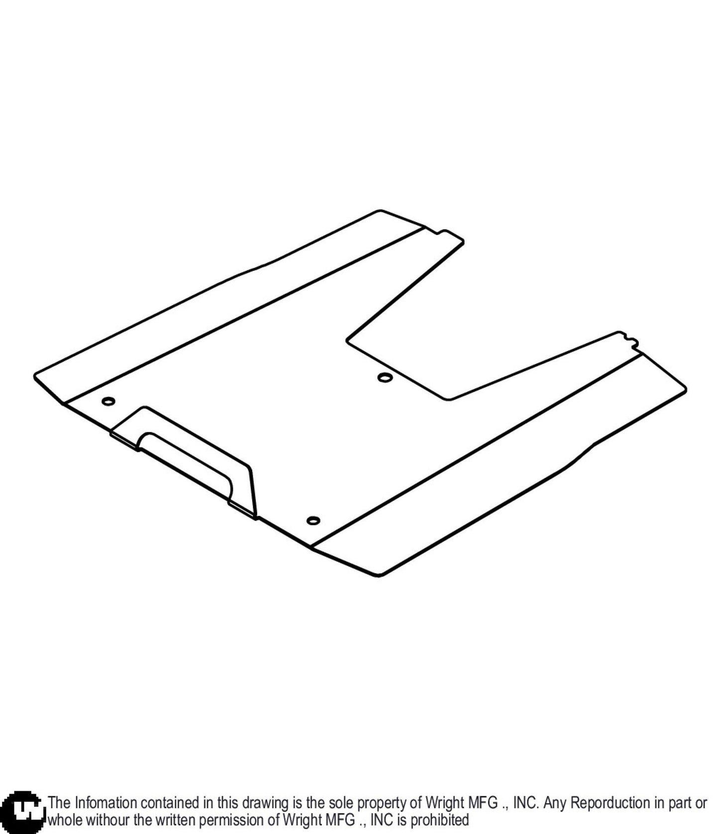 36 WV2 Center Deck Cover 93460206.