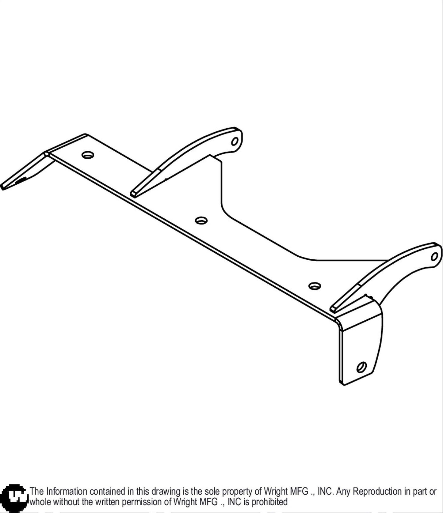 32/36 WSB Flexible Chute Deflector Bracket 93460223.