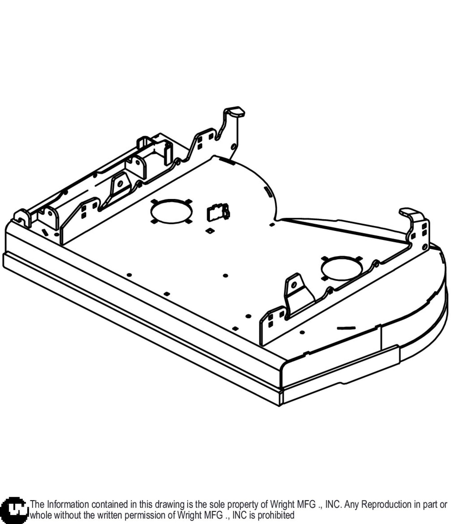 36 WSB Cutter Deck Weldment 93460230.