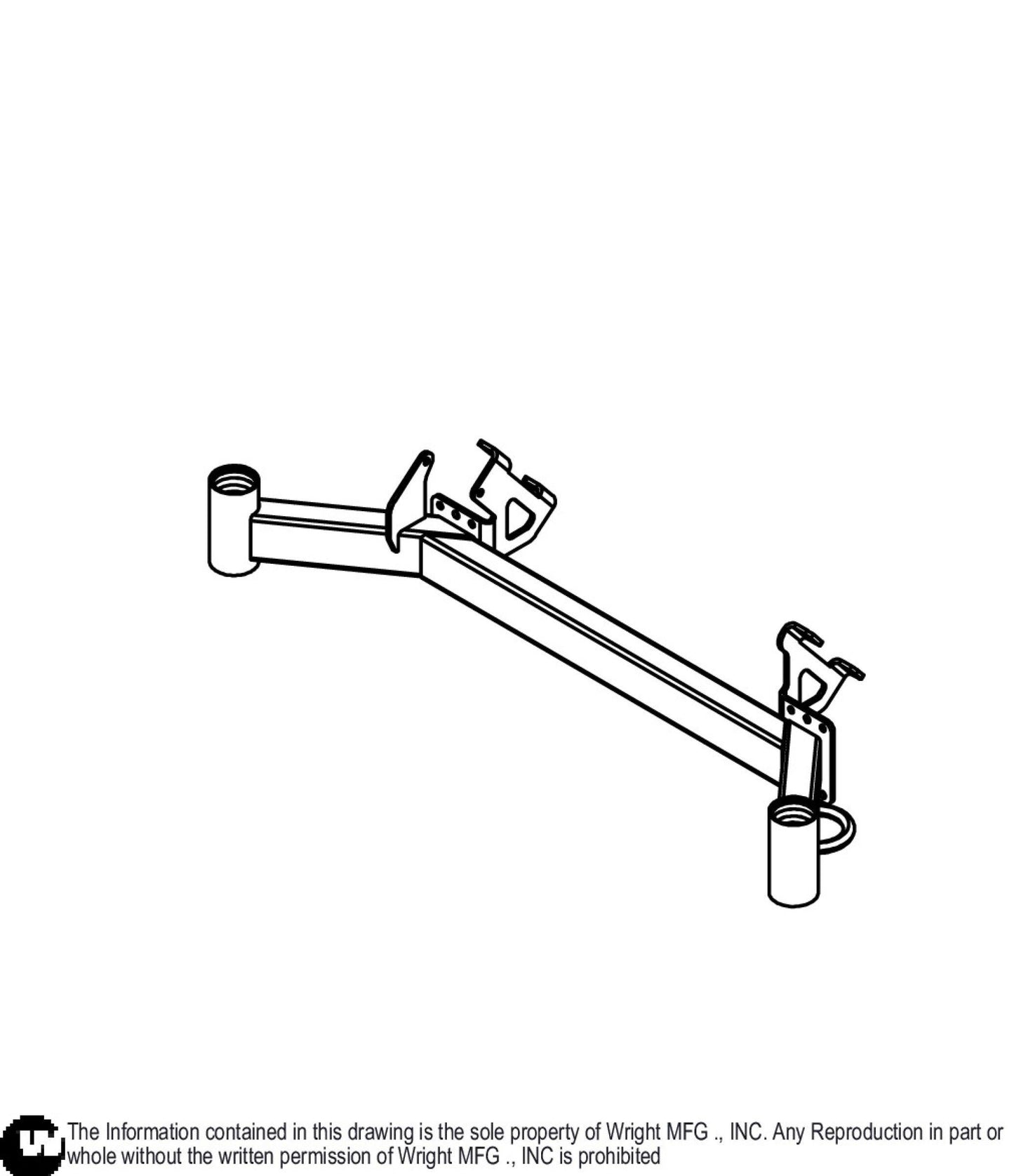 72 WZXT Caster Frame Weldment 93460239.