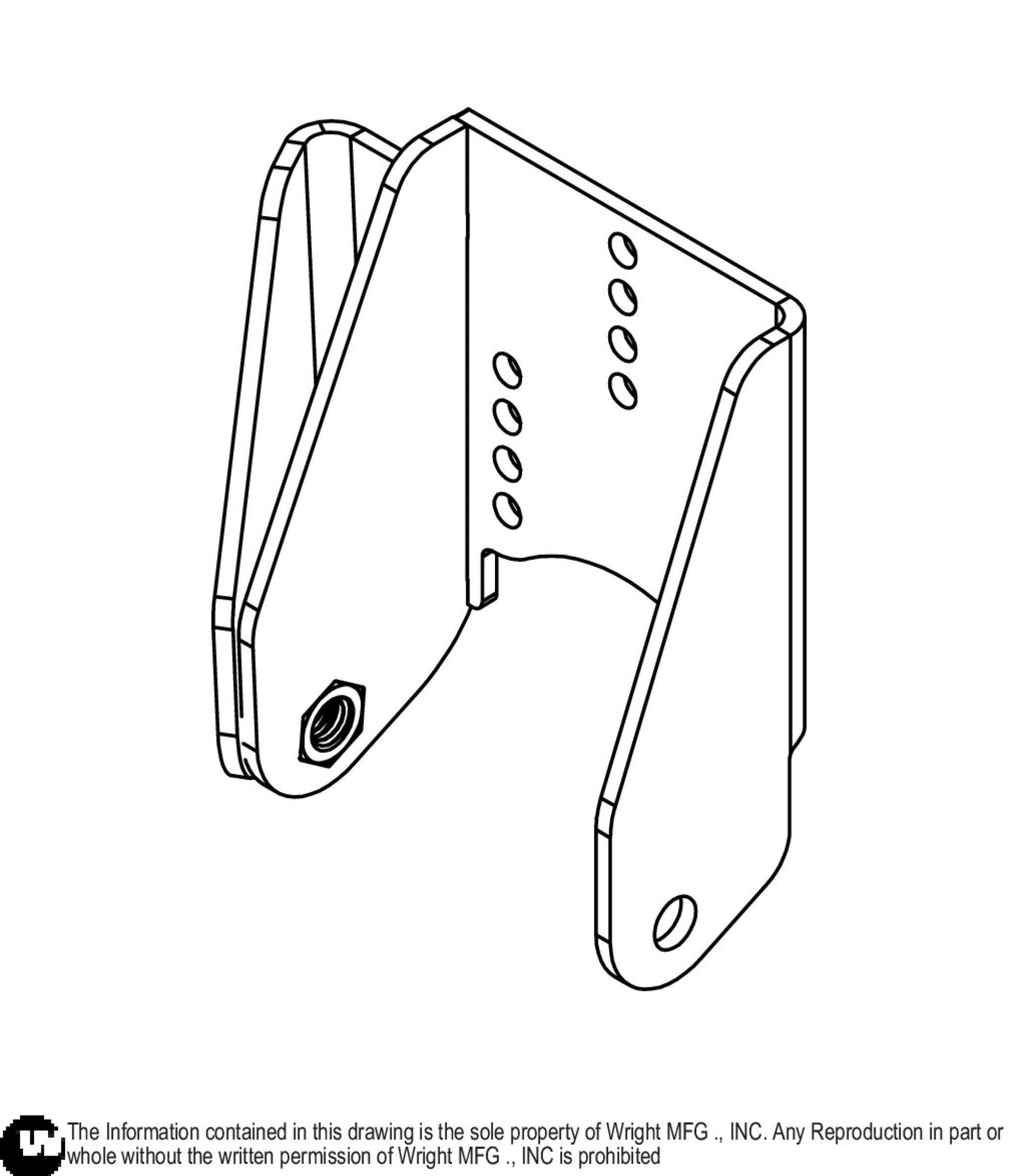 Discharge Scalp Roller Bracket 93460249.