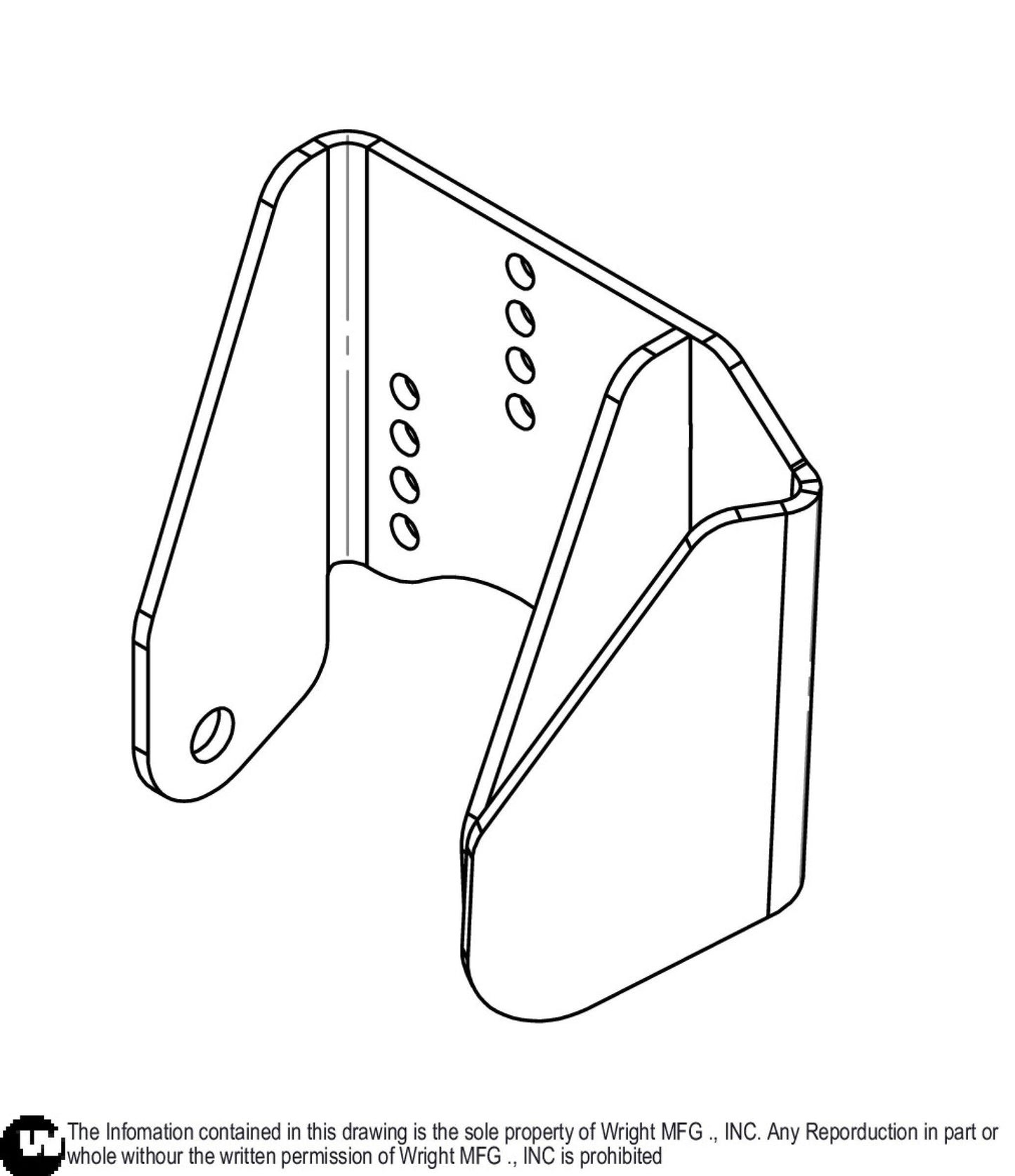 Trim Scalp Roller Bracket (Rep 93460216) 93460250.