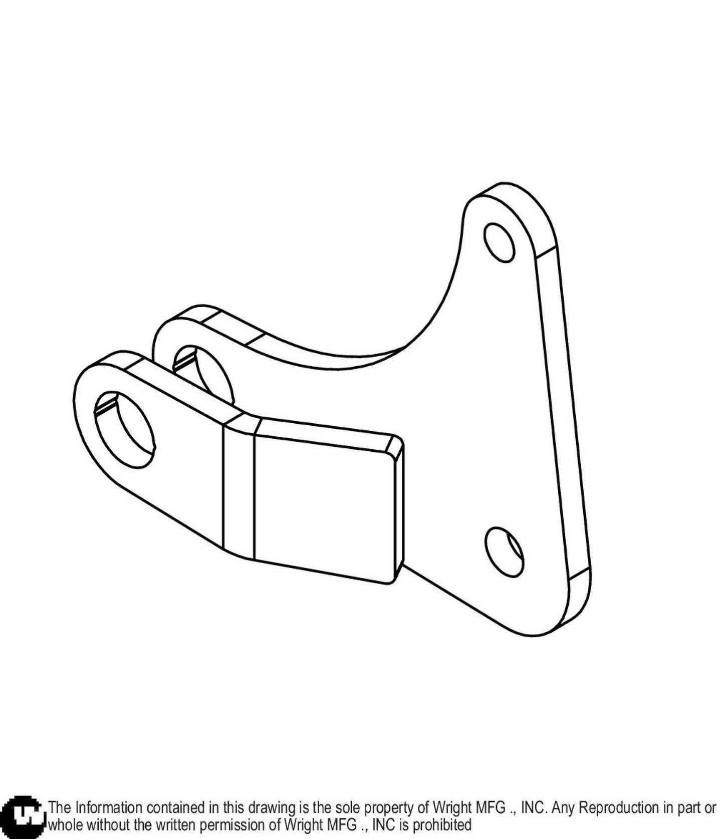 Left Front WSZK3 Deck Lift Arm 93460256.