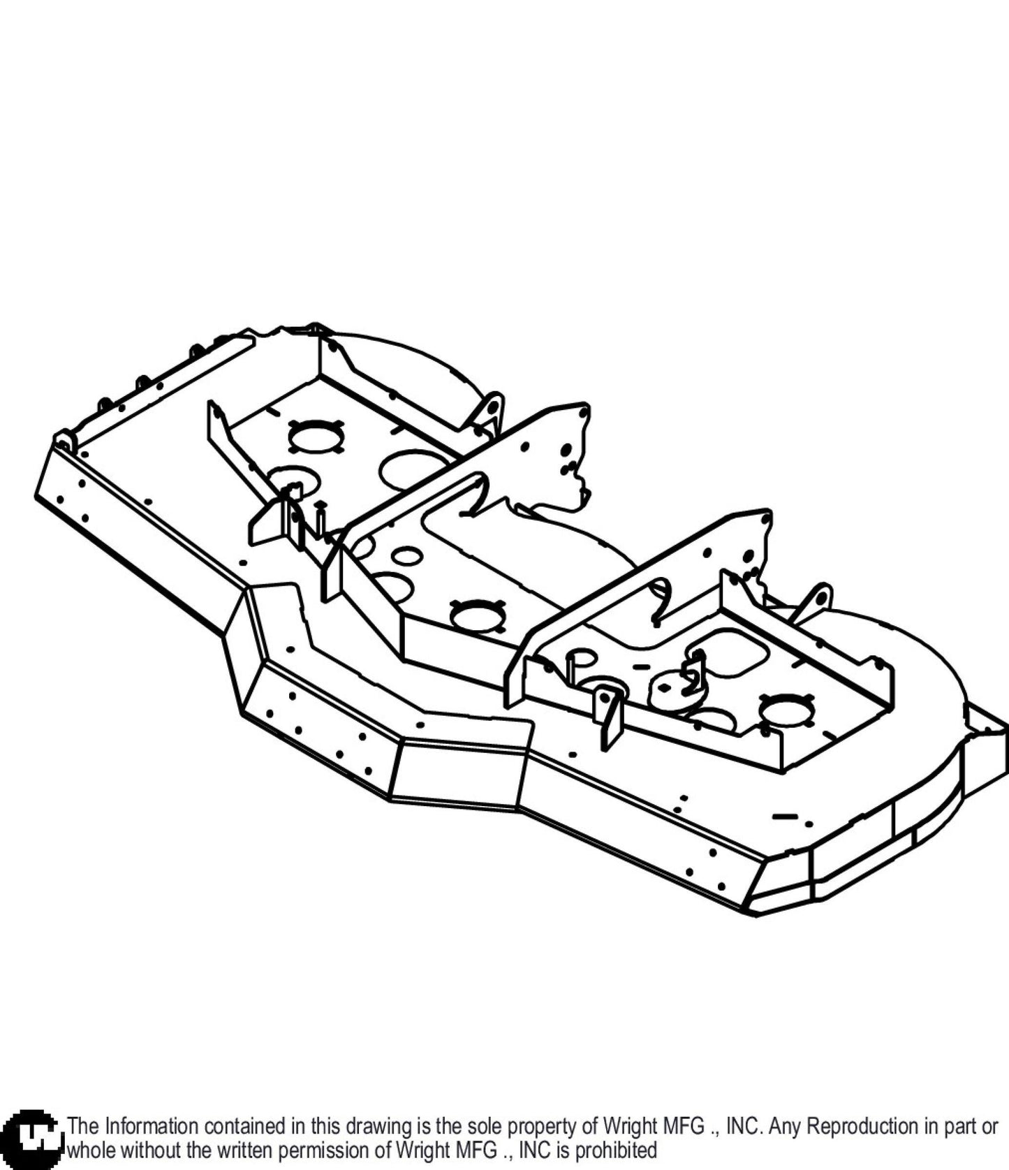 72 WSZK3 Cutter Deck Weldment 93460260.