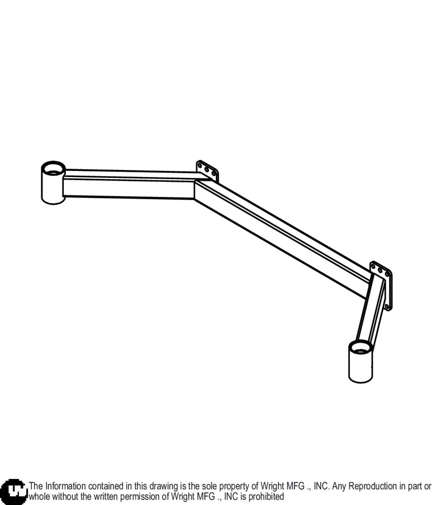 72 WSZK3 Caster Frame Weldment 93460261.