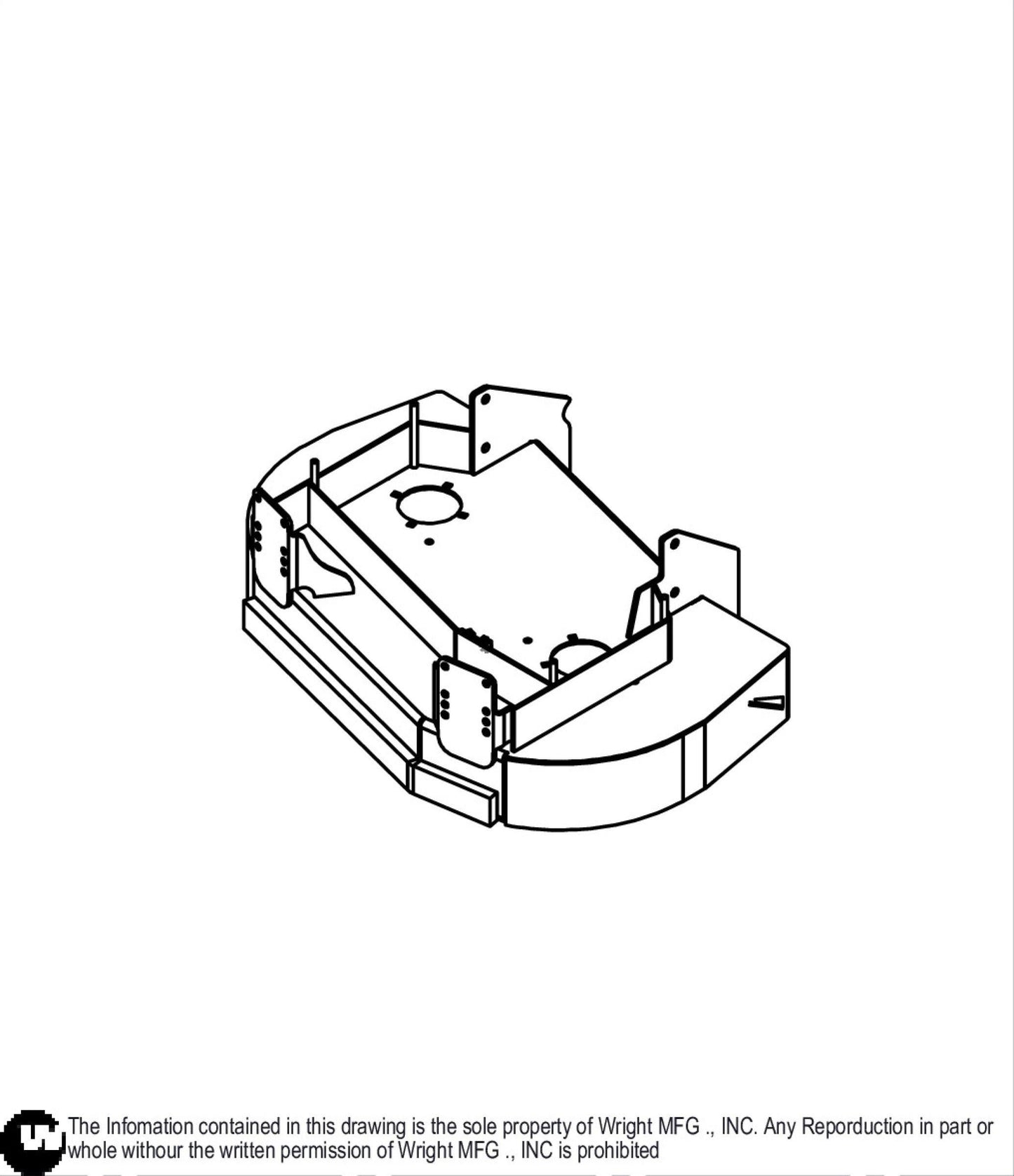 36 WSS RD Cutter Deck W Isol Caps 93470012.