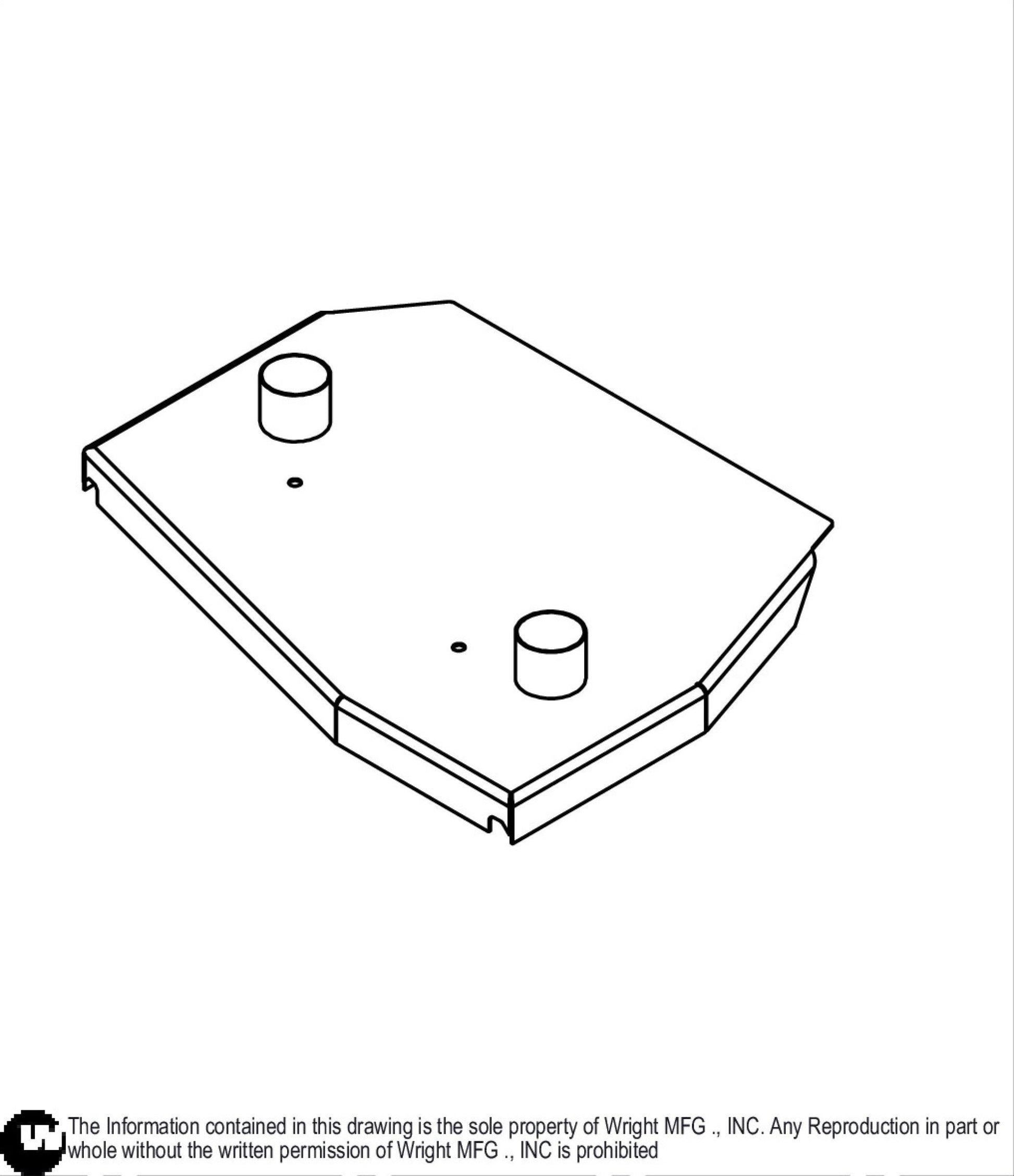 36 WV Deck Cover Weldment 93470013.