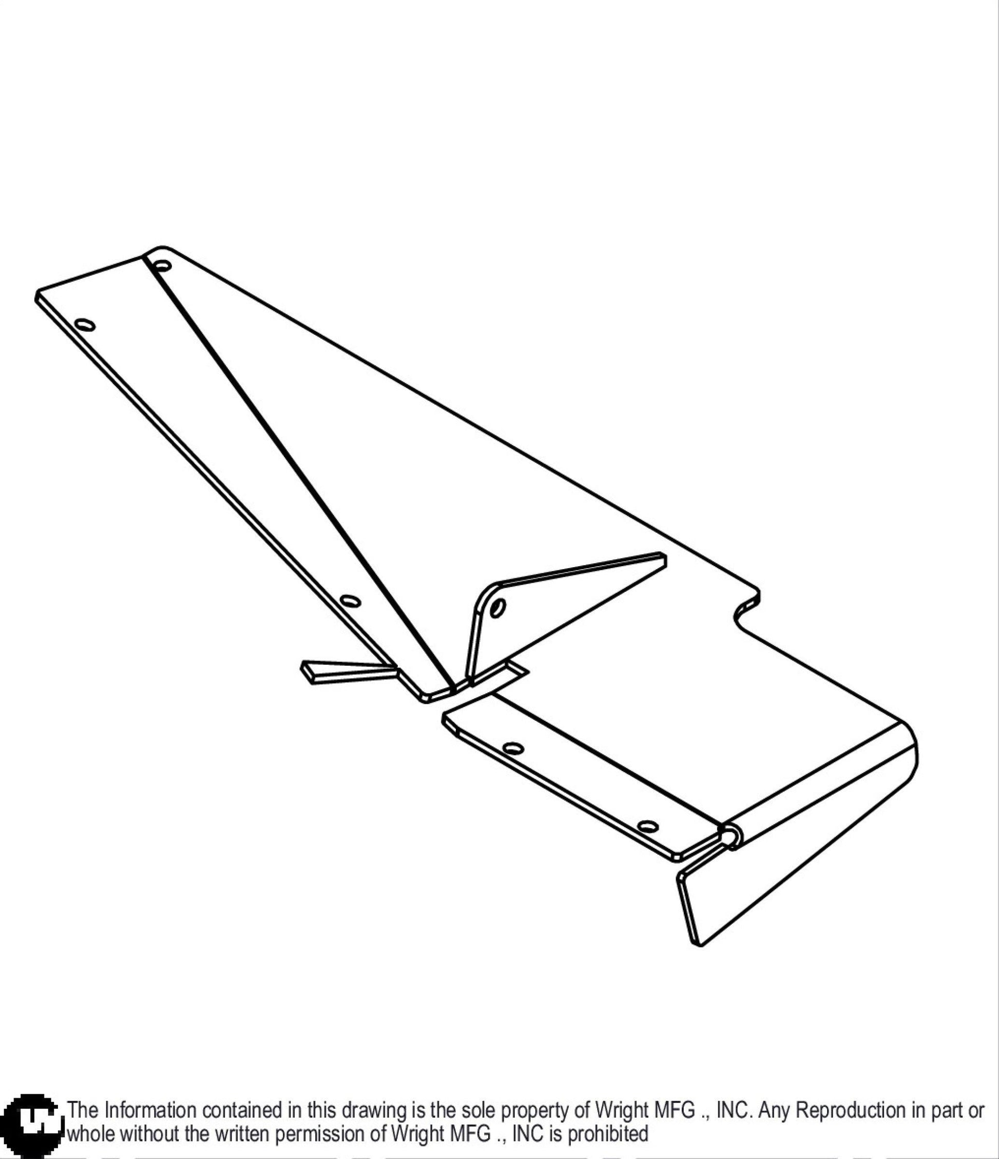 36 RD WSES Deflector Baffle Weldment 93470016.