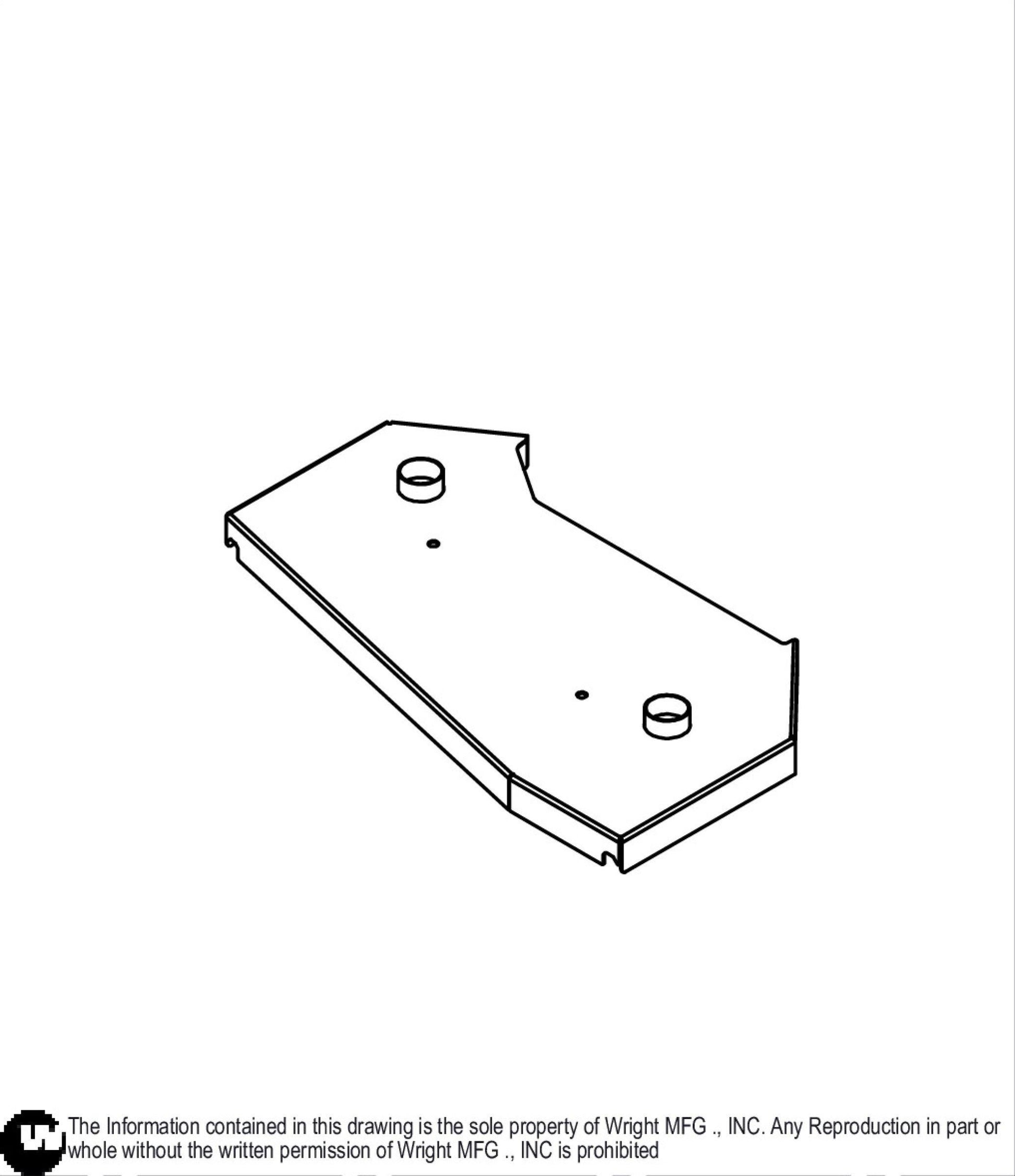 42" WSTX Deck Cover Weldment 93480007.