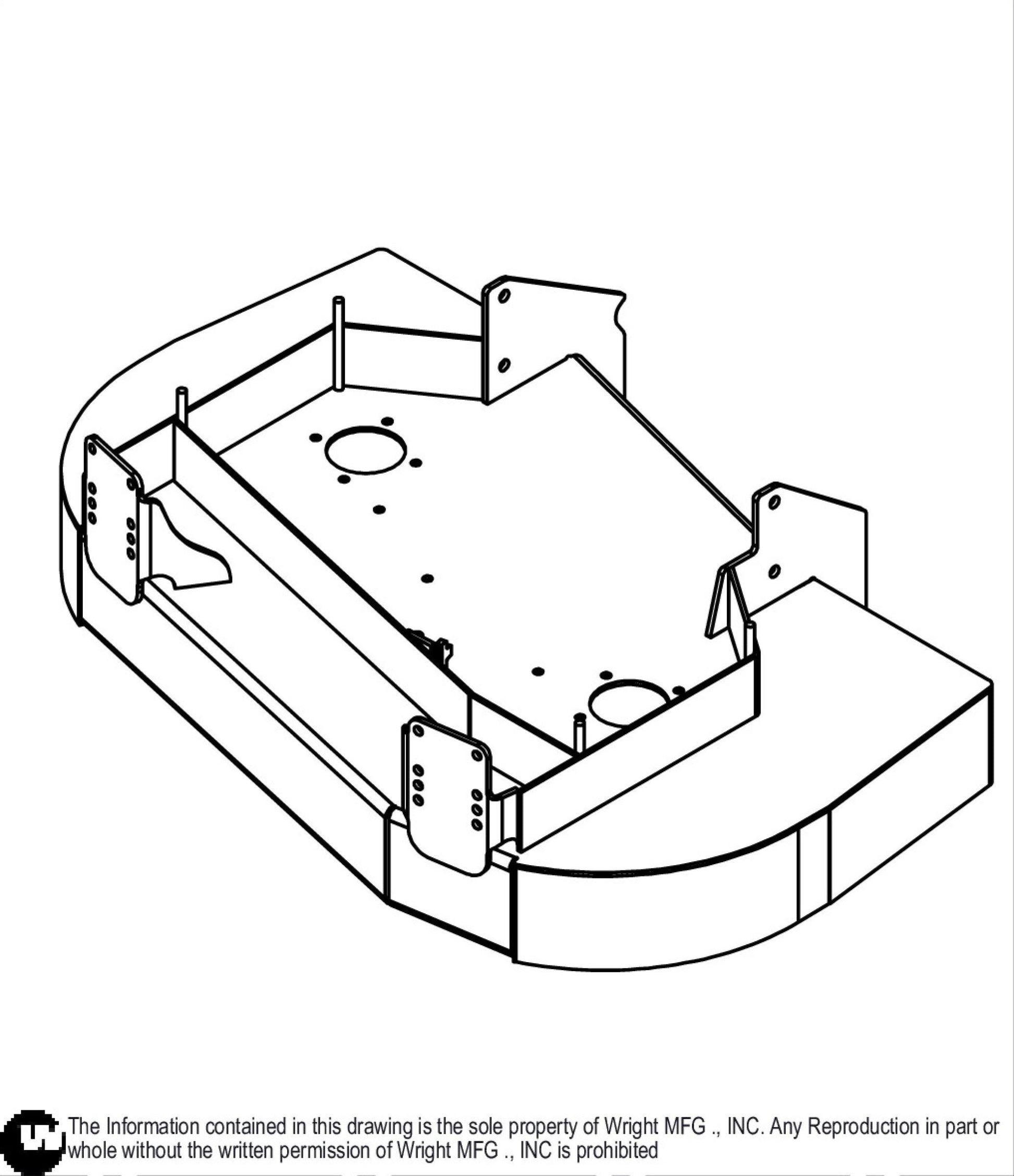 42 RD WSS Cutter Deck W Isolation Caps 93480008.