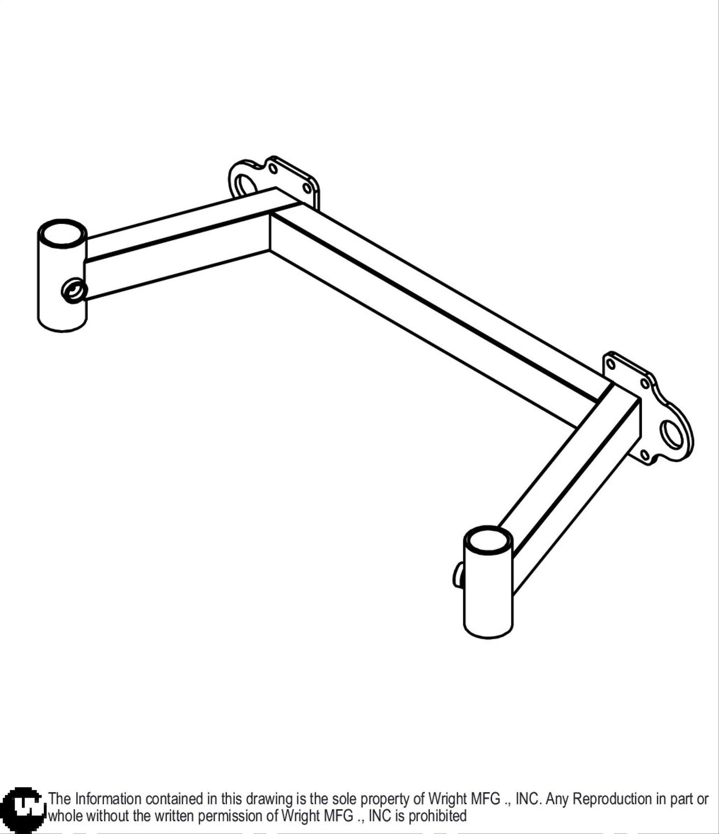 42' WSES Caster Frame Weldment 93480011.