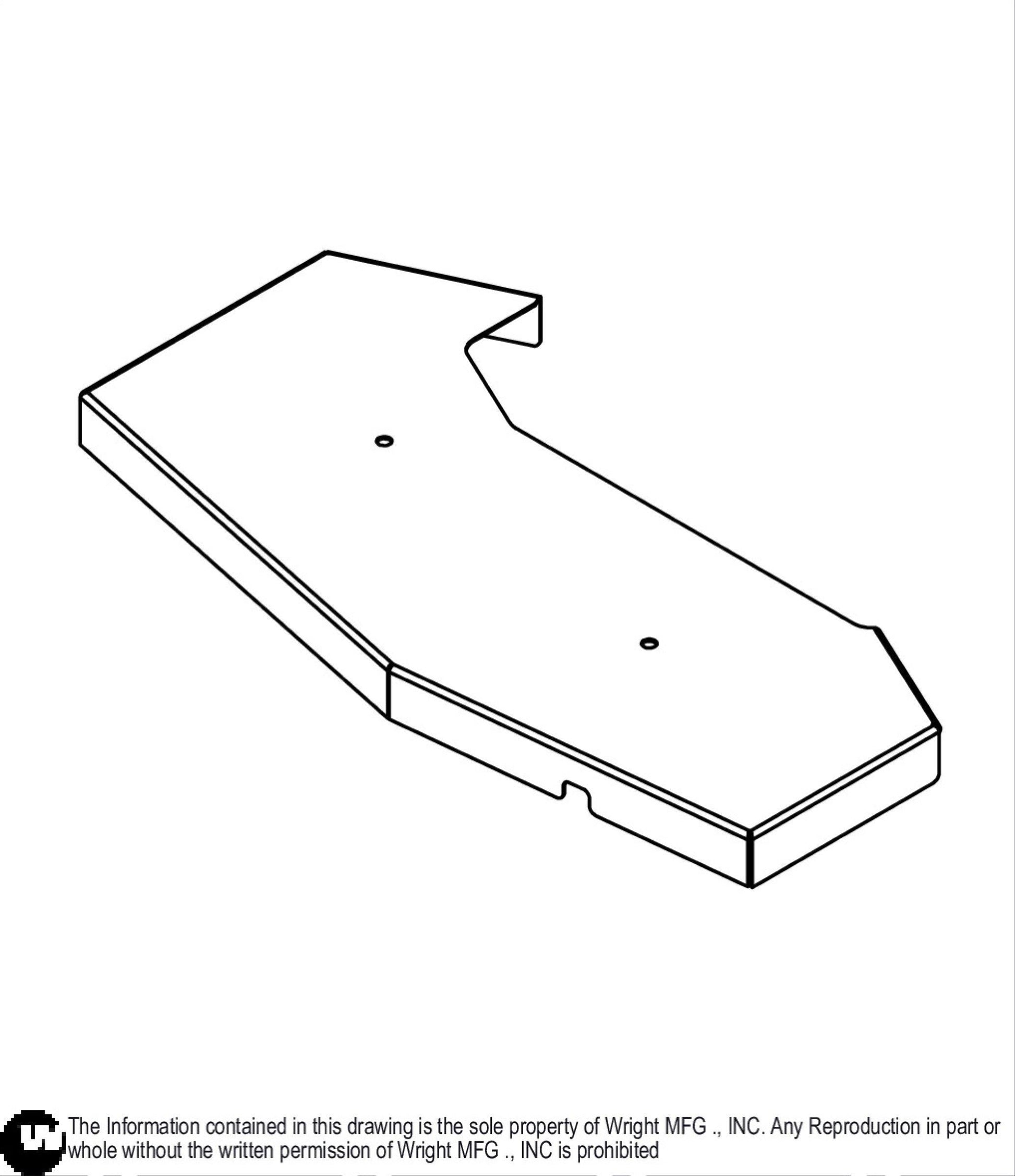 42' WSES Deck Cover Weldment 93480012.