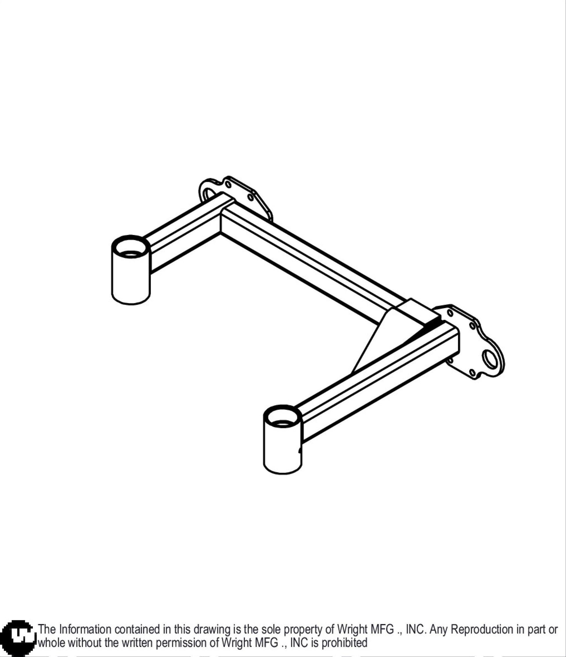 42 WSTN Caster Frame Weldment 93480020.