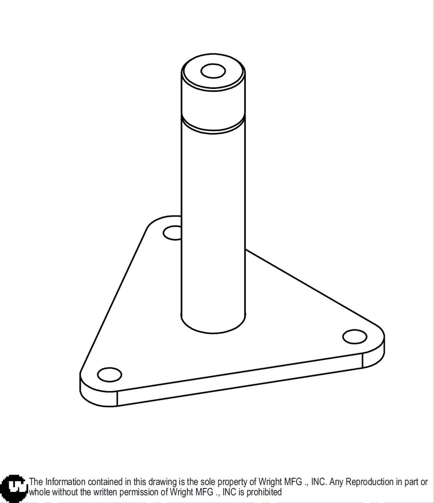 48-52-61 WS Idler Arm Base 93490001.
